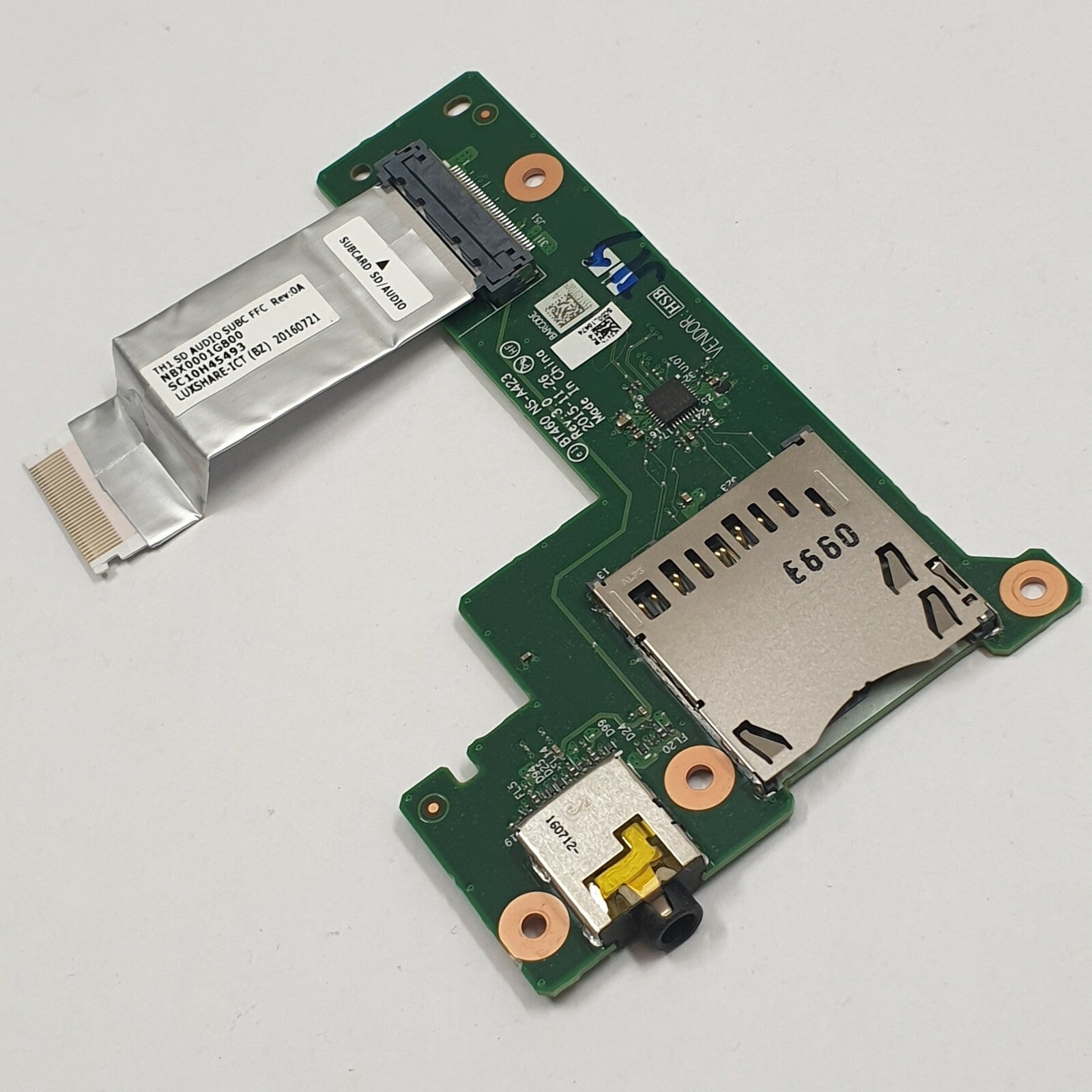 Lenovo ThinkPad T460s Audio Sound Card I/O Board mit SD Card Reader