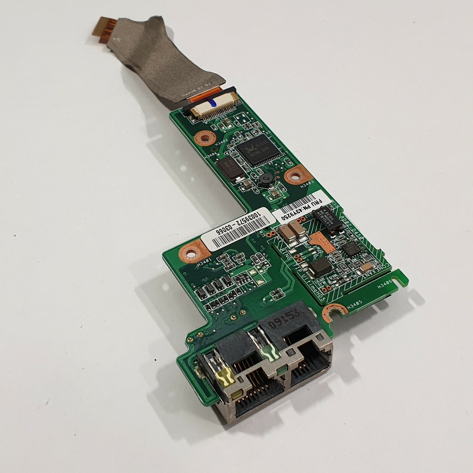 Lenovo ThinkPad SL500 LAN Ethernet Modem Board Platine RJ45 RJ11