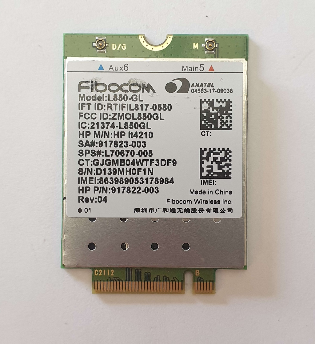 HP ProBook 450 G8 LTE WWAN Modul L860-GL L70670-006 4G Karte Fibocom Card