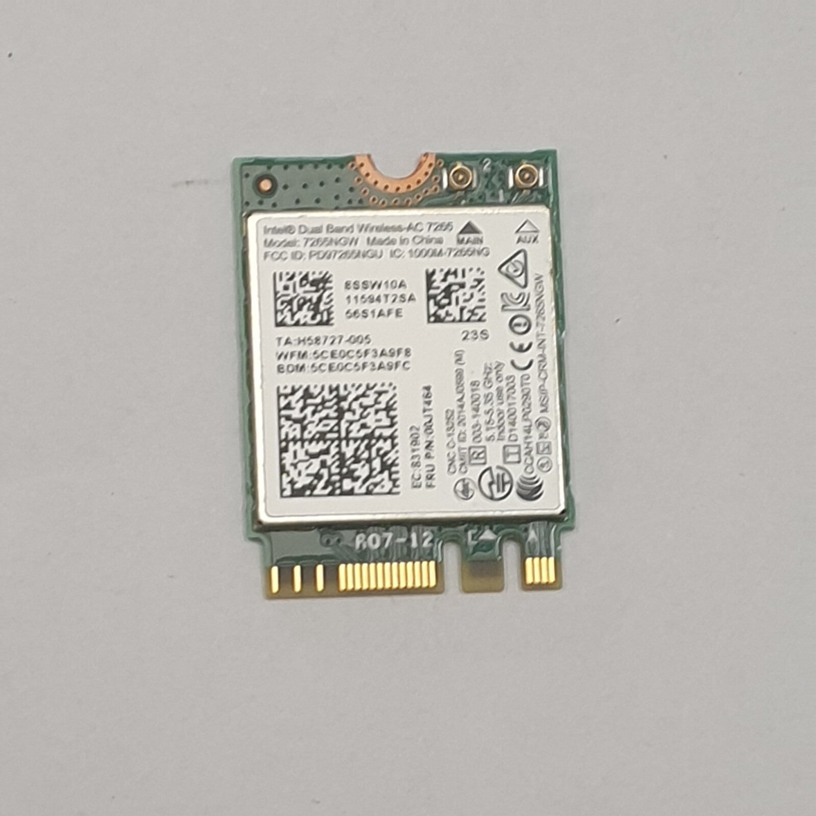 Lenovo ThinkPad T450 WLAN Karte Wifi Intel Dual Band Wireless AC 7265 WLAN Karte