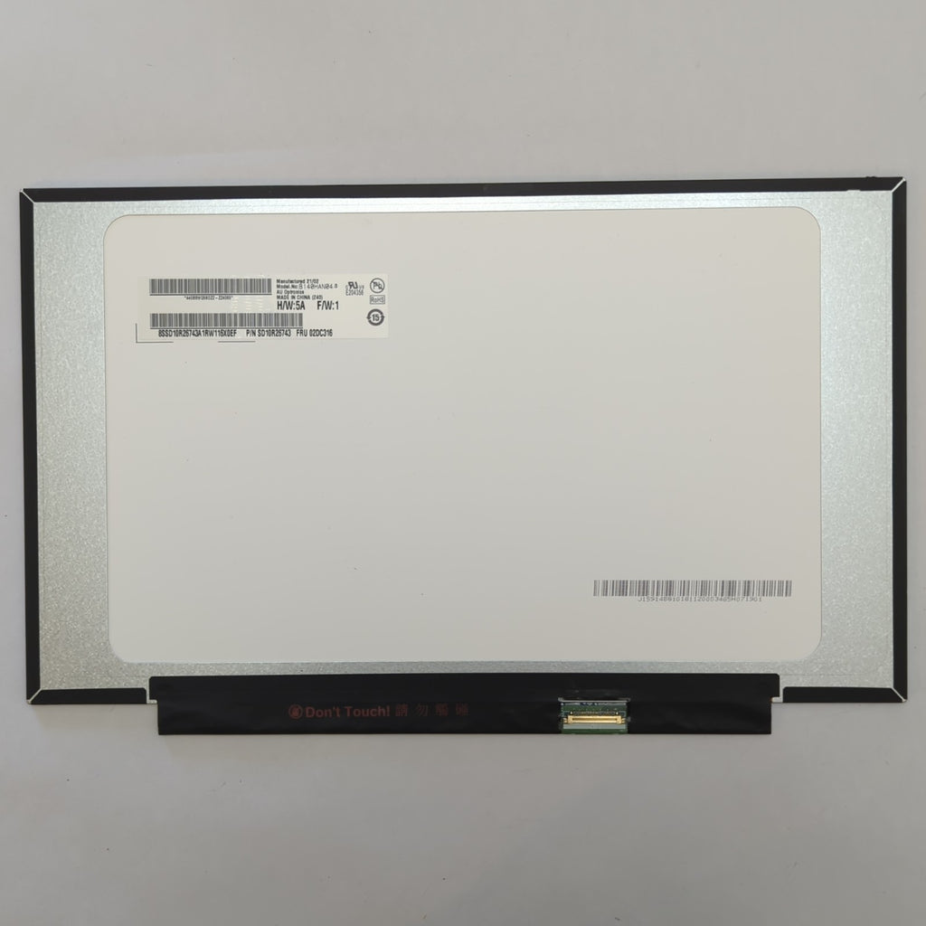 Display 14,0" FHD ThinkPad T470s T480s T490s L470s L480s B140HAN04.0 Bildschirm