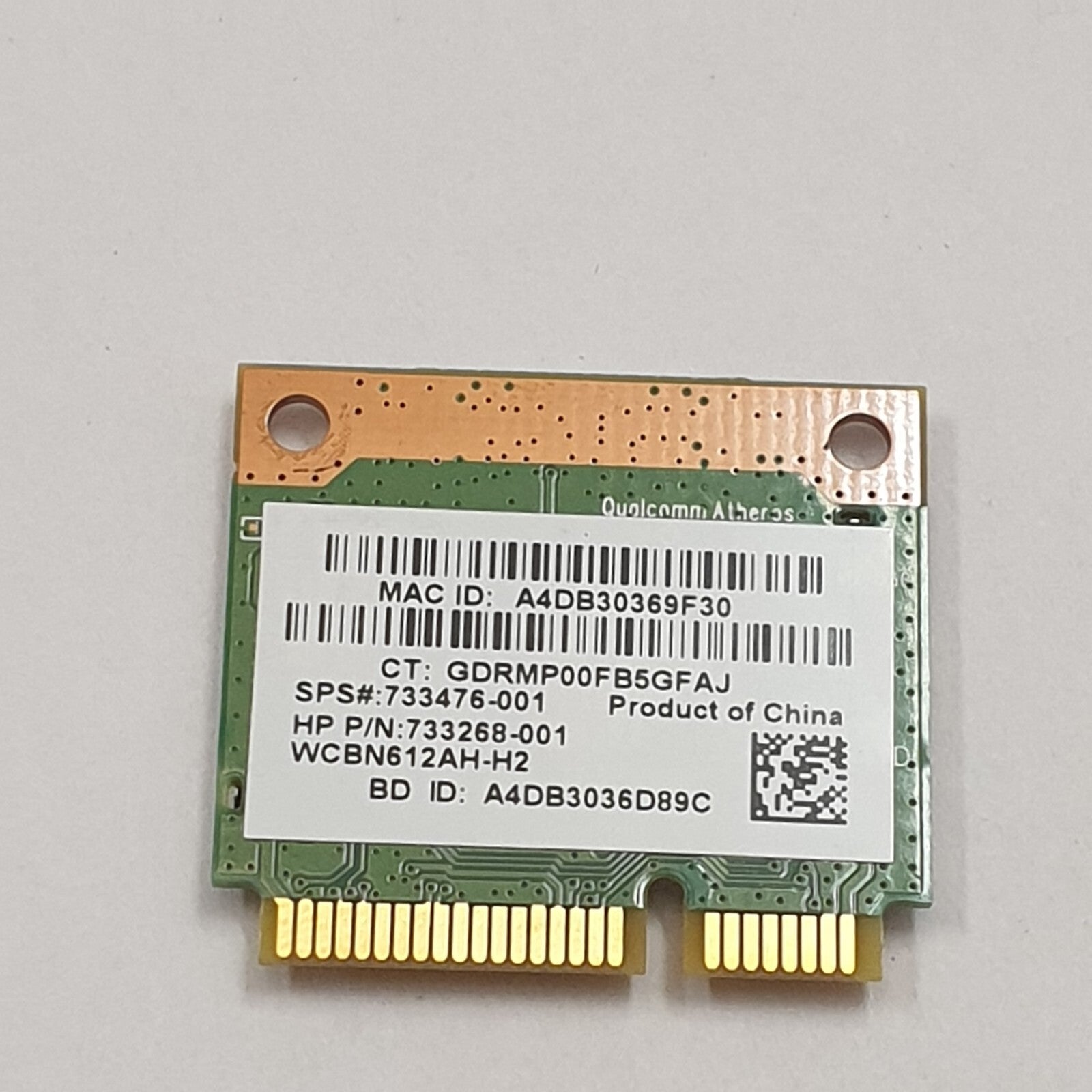 HP Compaq 250 G1 WLAN Karte Qualcomm Atheros QCWB335 Wireless Modul – Bild 2