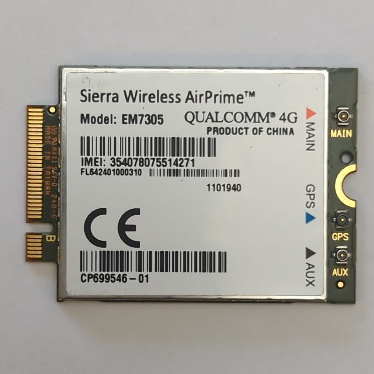 EM7305 Sierra Wireless AirPrime 4G LTE WWAN GPS Karte Qualcomm Fujitsu E756