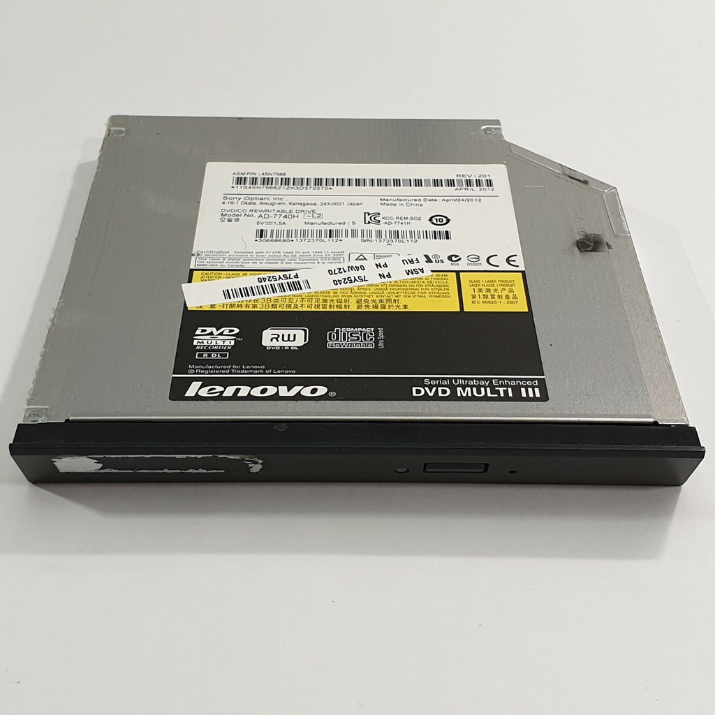 Lenovo ThinkPad L520 DVD Laufwerk Brenner Optisches Laufwerk AD7740H