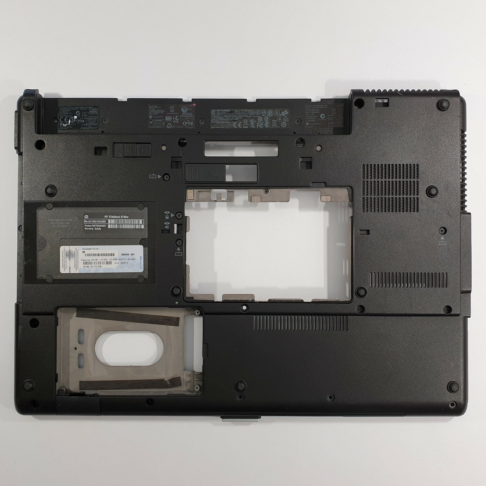 HP EliteBook 8740w Gehäuse Unterschale Unterteil Bottom Base Cover Case
