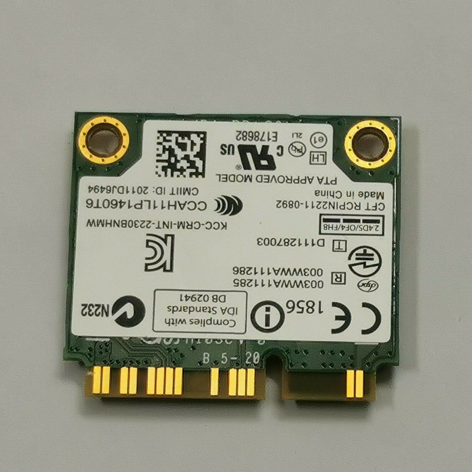 Fujitsu Lifebook AH512 WLAN Karte Wifi Intel Centrino Wireless N 2230 Modul – Bild 2