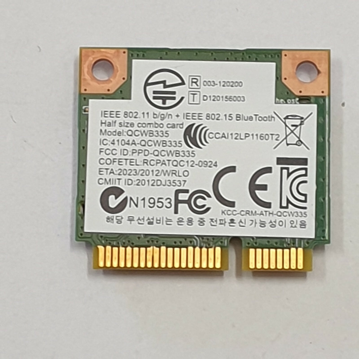 Asus A553M WLAN Karte Wifi Card Qualcomm Atheros QCWB335 Wireless Modul