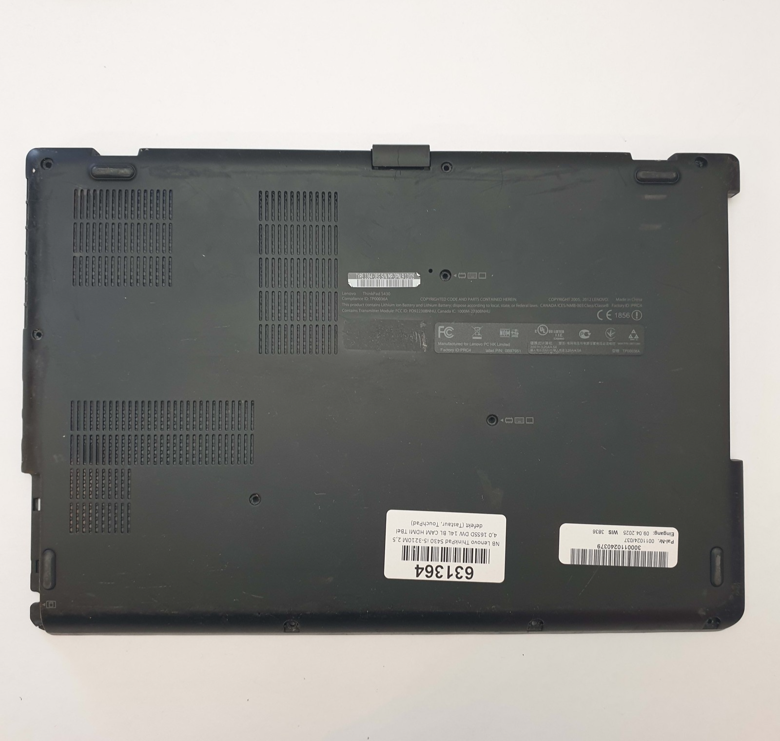 Lenovo ThinkPad S430 Gehäuse Unterschale Unterteil Bottom Base Cover Case