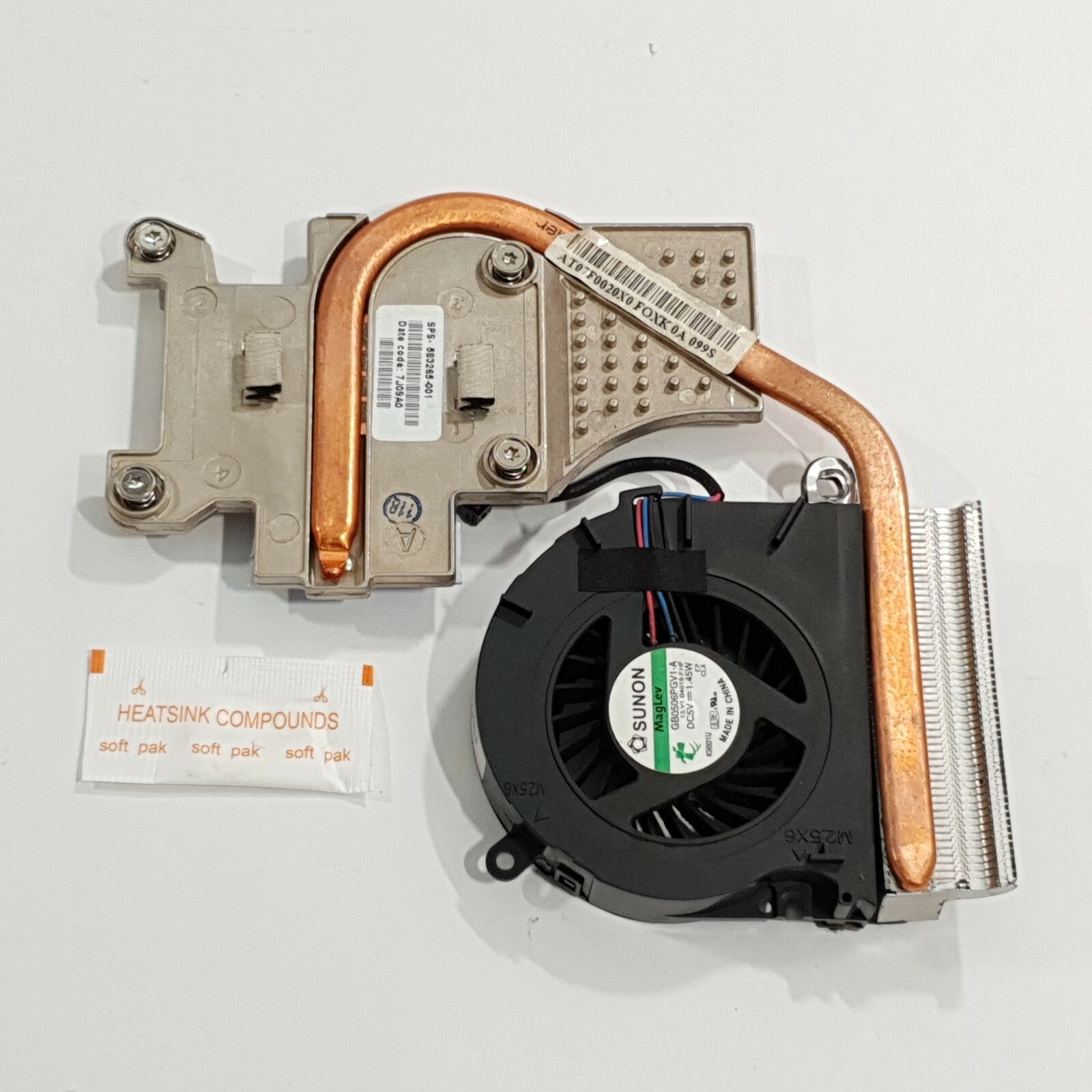 HP ProBook 6545b CPU Kühler Lüfter Heatsink Fan inkl Wärmeleitpaste