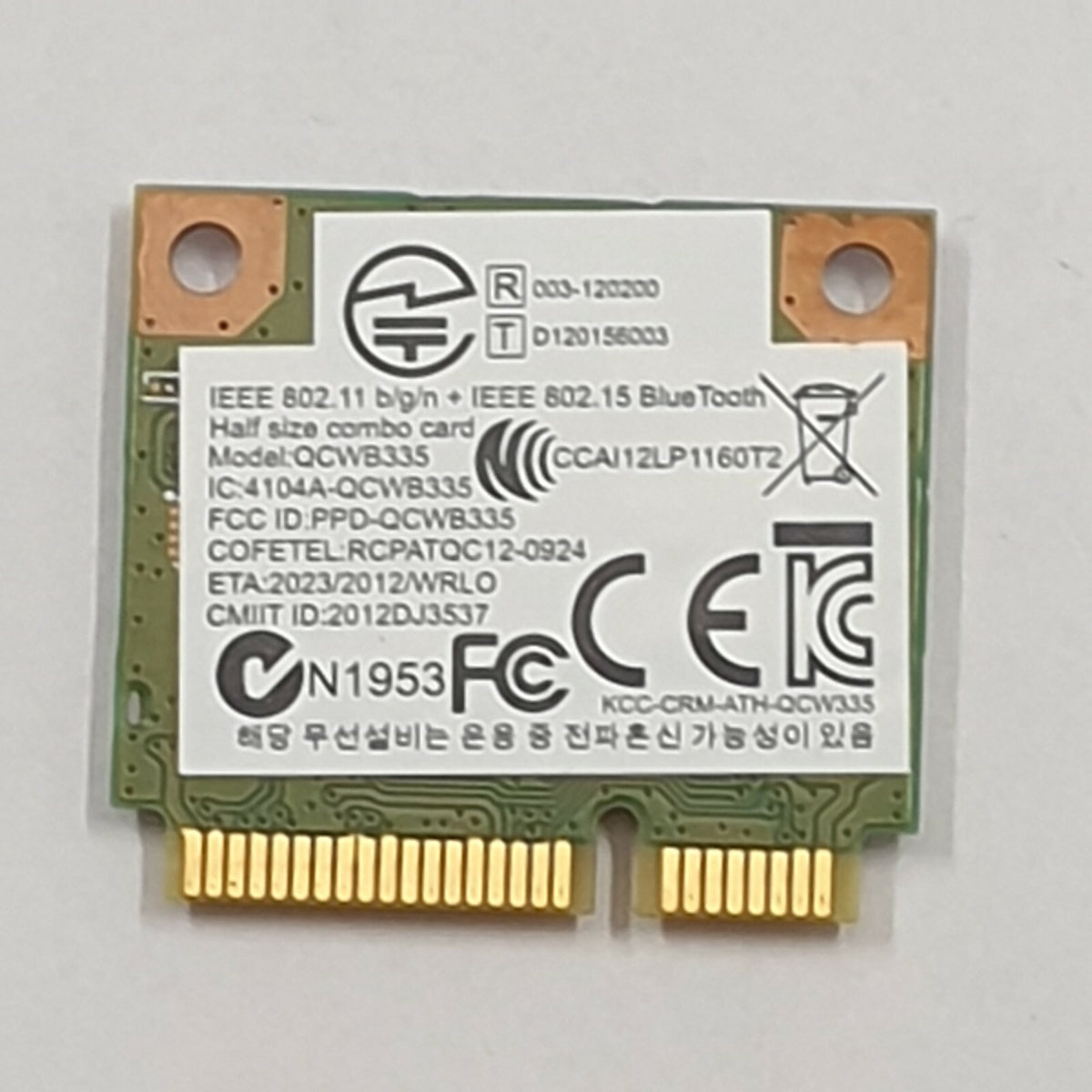 Asus F553M WLAN Karte Wifi Card Qualcomm Atheros QCWB335 Wireless Modul