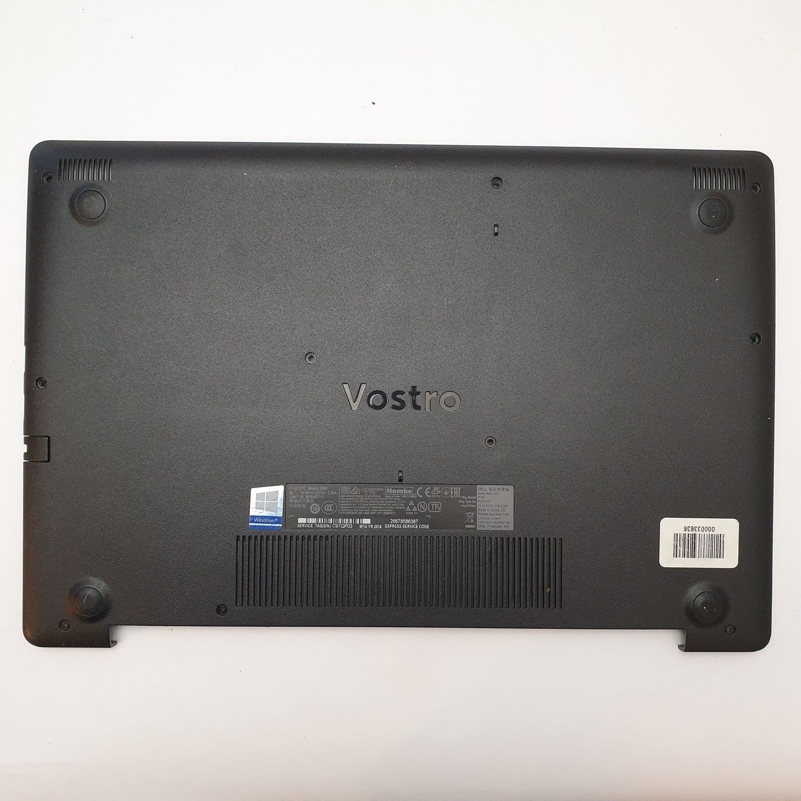 Dell Vostro 3590 Gehäuse Unterschale Unterteil Bottom Base Cover Case