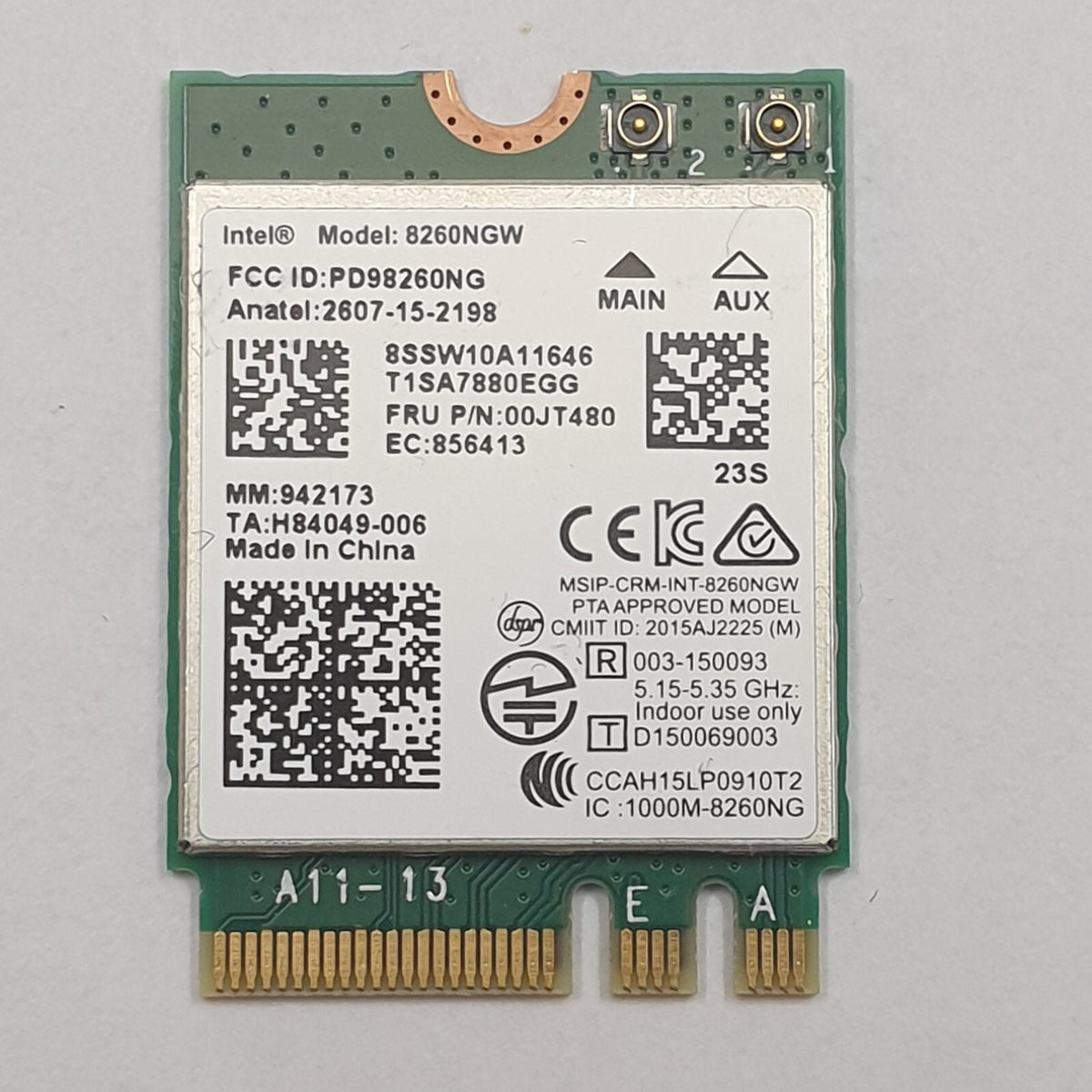 Lenovo ThinkPad L470 WLAN Bluetooth Karte Intel 8260NGW Wireless Modul