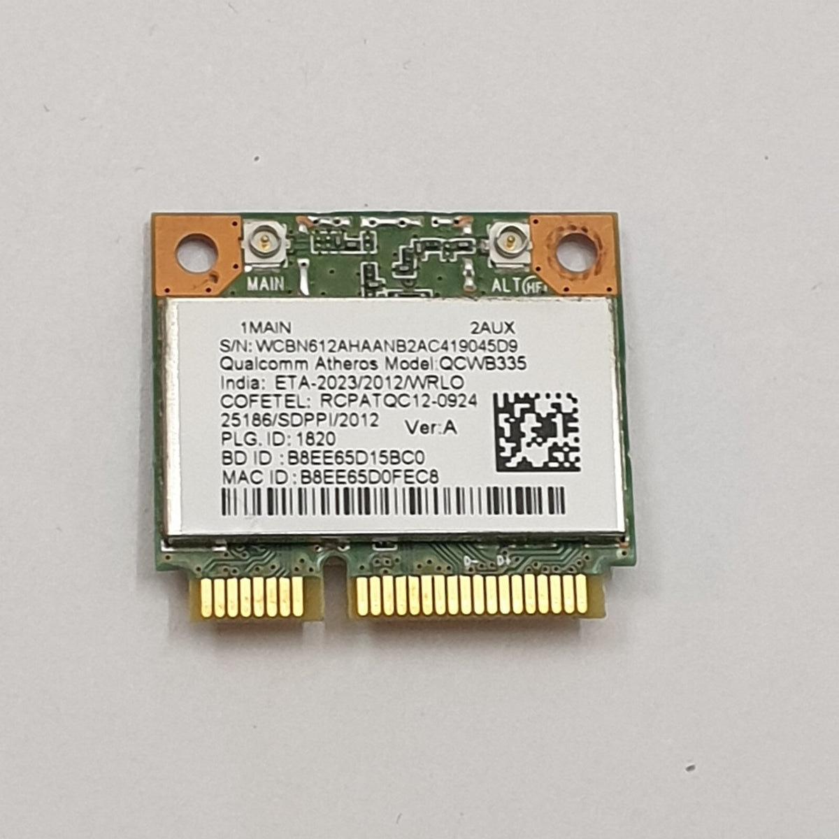 Acer Aspire E1-522 WLAN Karte Wifi E1 522 WLAN Karte Wifi Modul Qualcomm Atheros
