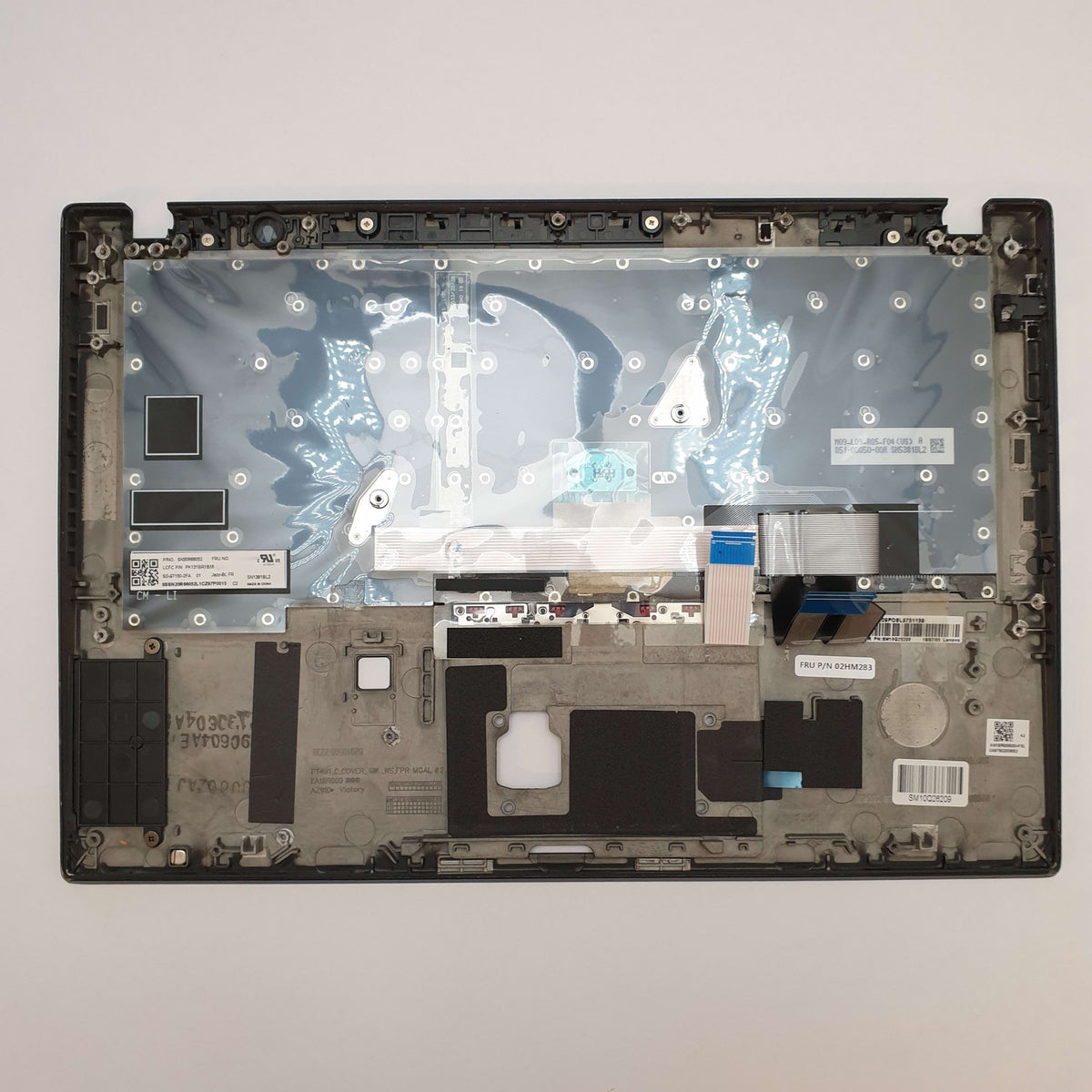 Lenovo ThinkPad T490s Handauflage Tastatur AZERTY Palmrest FR Backlit