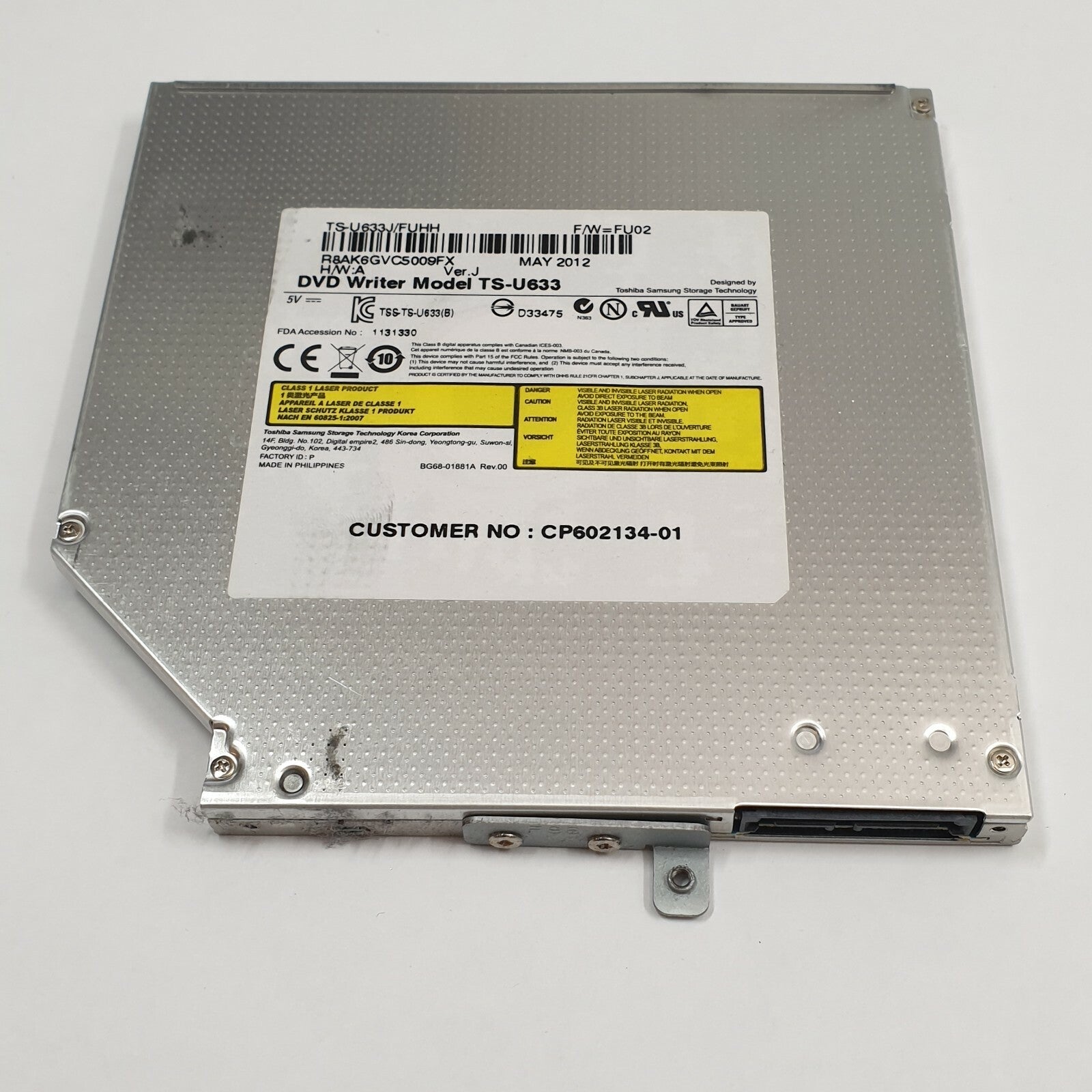 Fujitsu LifeBook AH552 DVD Laufwerk OHNE Brenner SATA Optical Drive – Bild 2