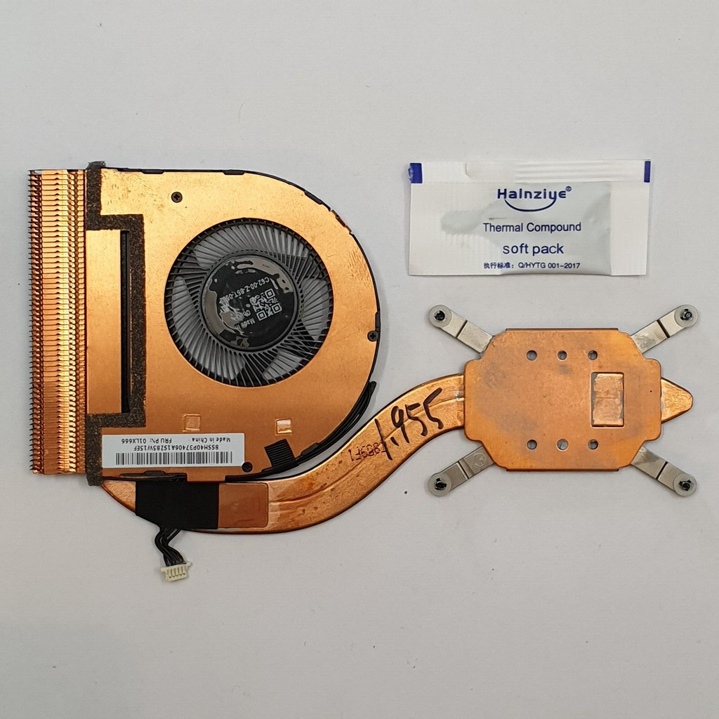 Lenovo ThinkPad X280 CPU Kühler Lüfter Heatsink Fan mit Wärmeleitpaste – Bild 2