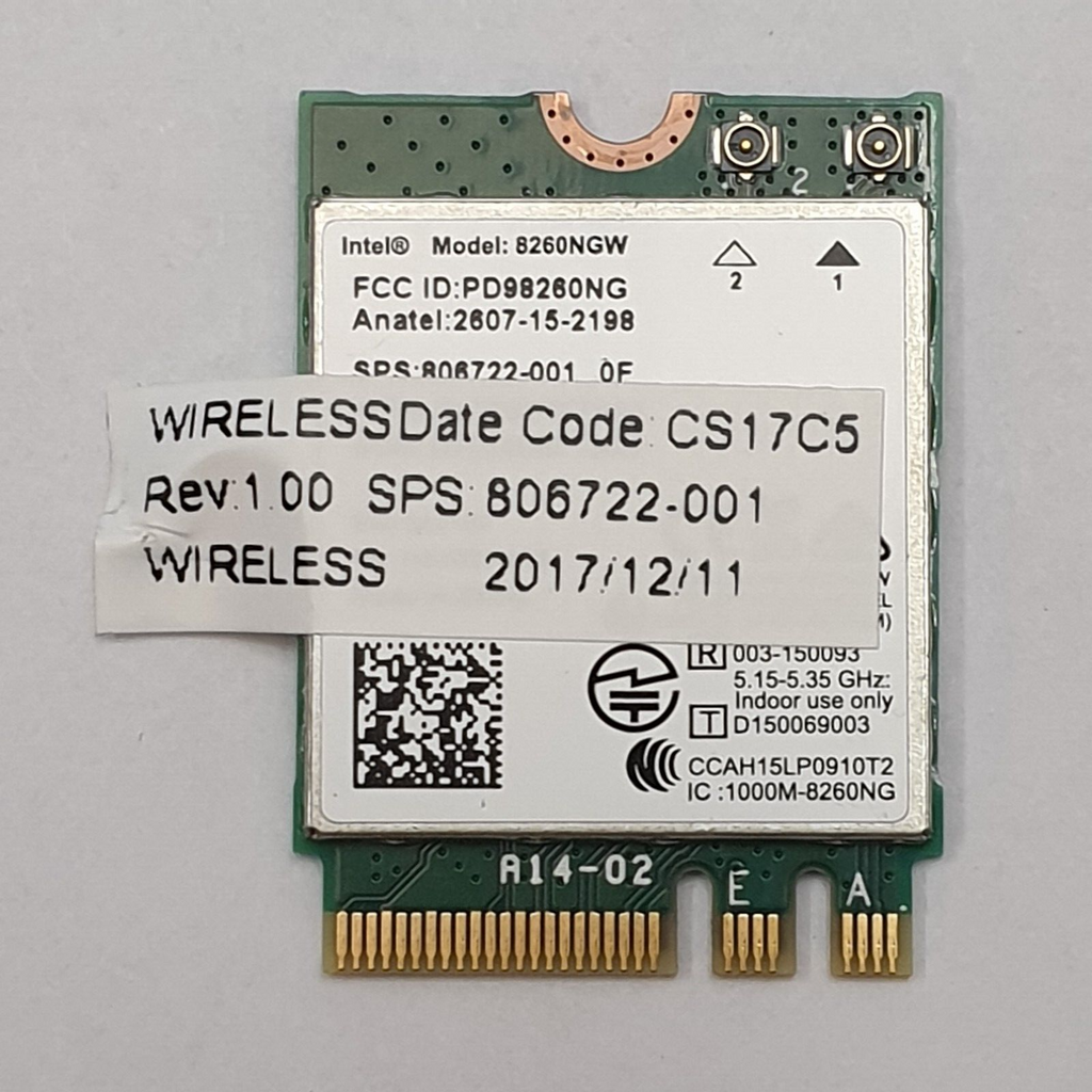 HP EliteBook 840 G3 WLAN Bluetooth Karte Intel 8260NGW Wireless Modul