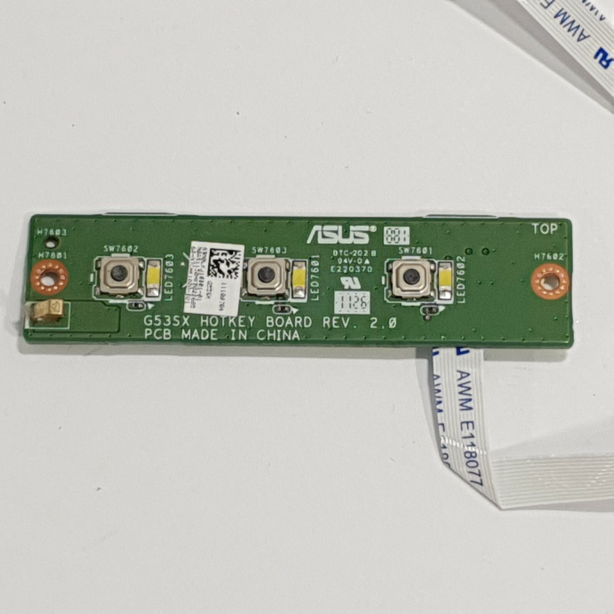 Asus G53S G53SX Hotkey Board Button Platine Schalterleiste mit Kabel