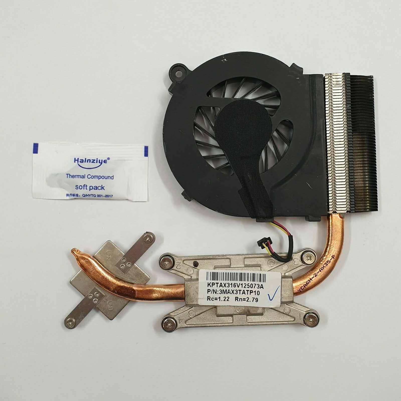 HP Compaq Presario CQ56 Kühler Heatsink Lüfter Fan mit Wärmeleitpaste