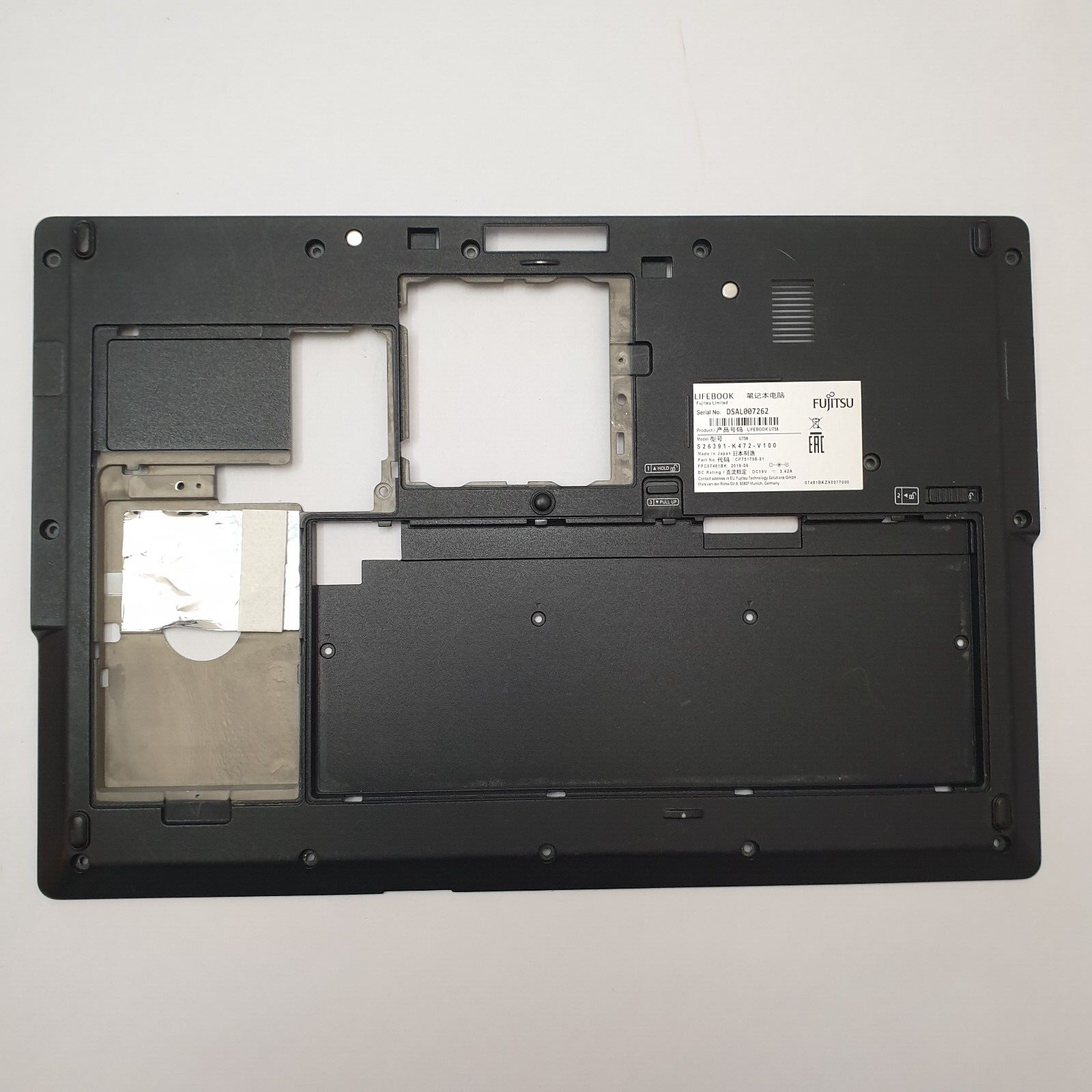 Fujitsu Lifebook U758 Gehäuse Unterschale Unterteil Bottom Base Cover Ersatzteil
