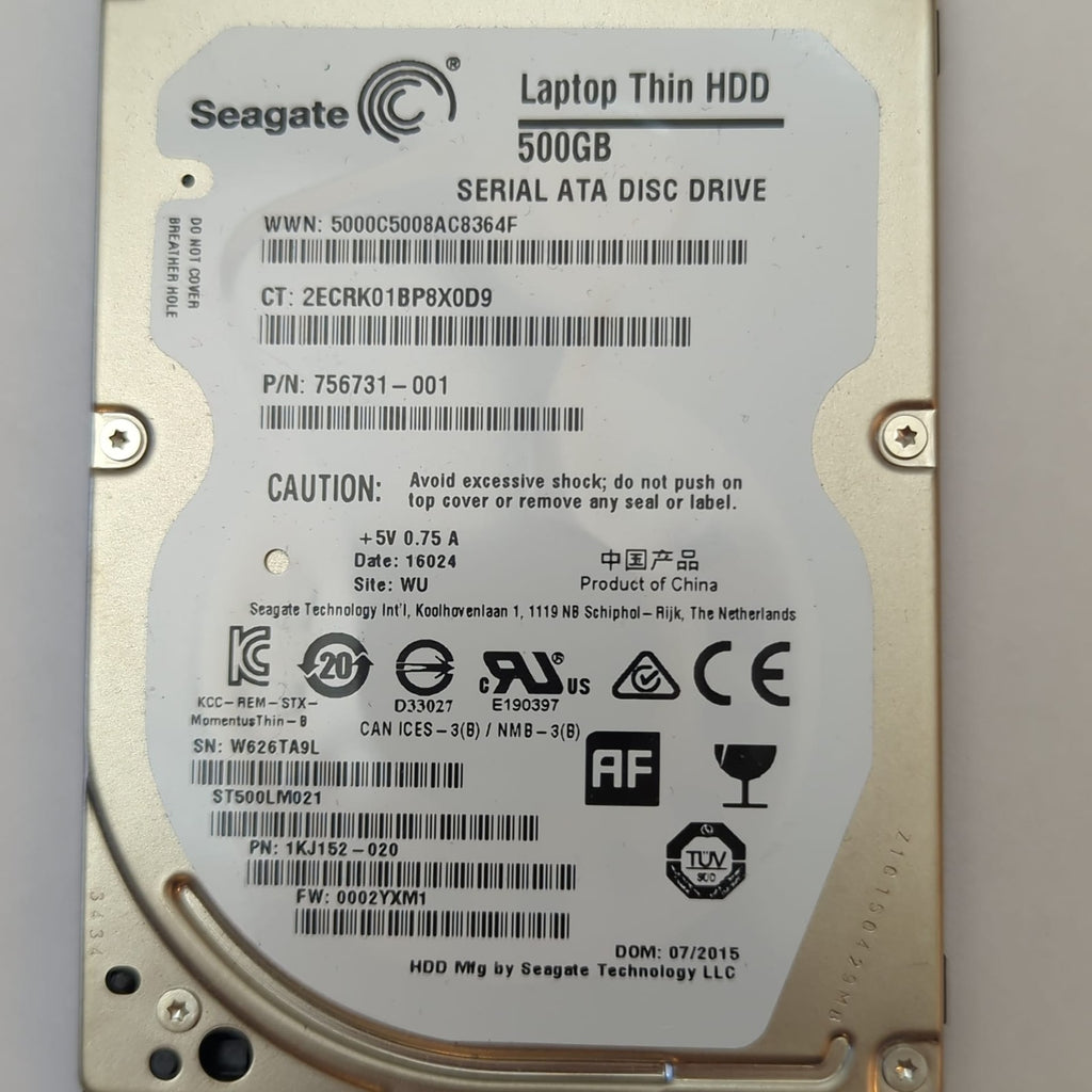 Seagate 500GB 2.5 Zoll SATA HDD Laptop Festplatte Hard Drive