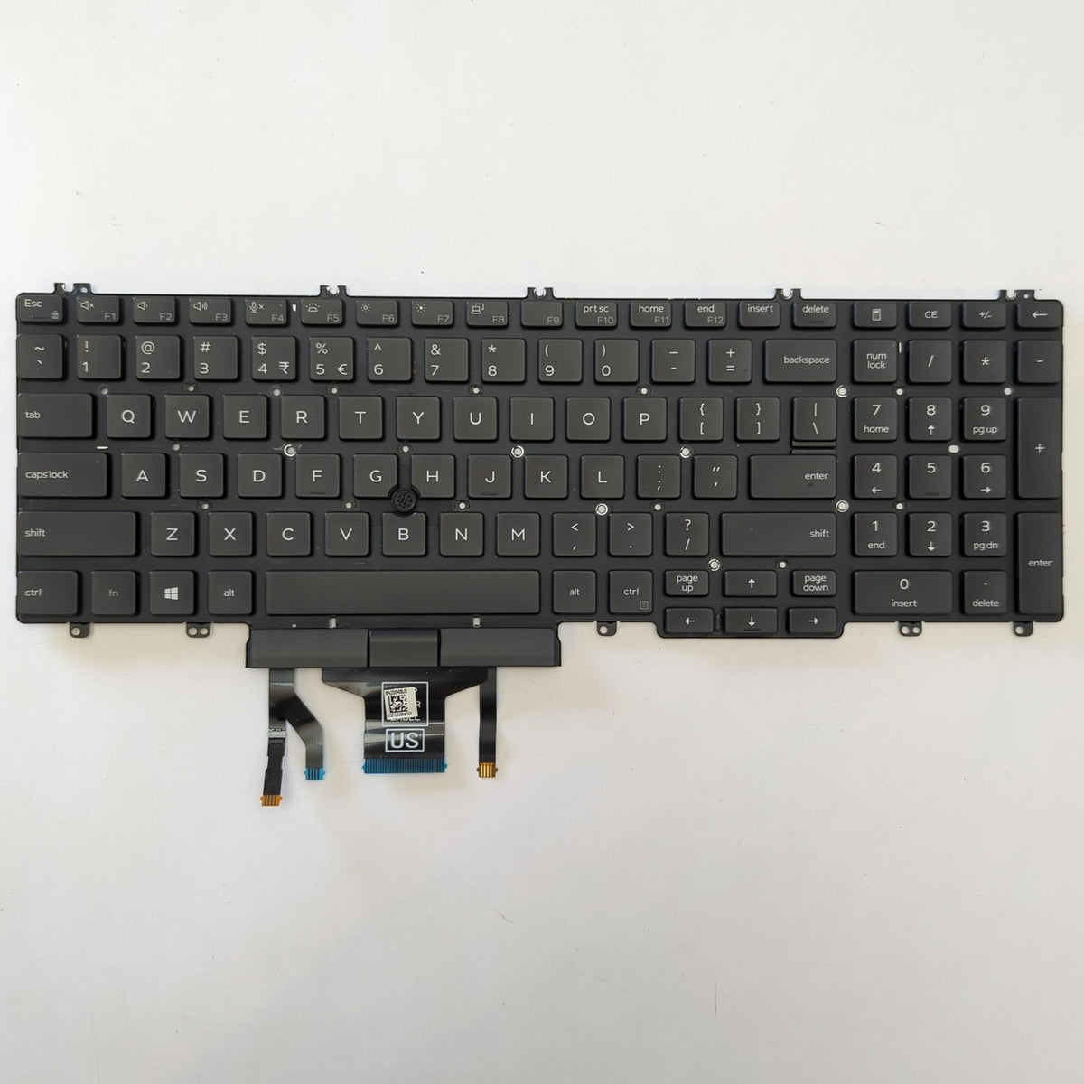 Dell Latitude 5510 Tastatur English US QWERTY Backlit Keyboard
