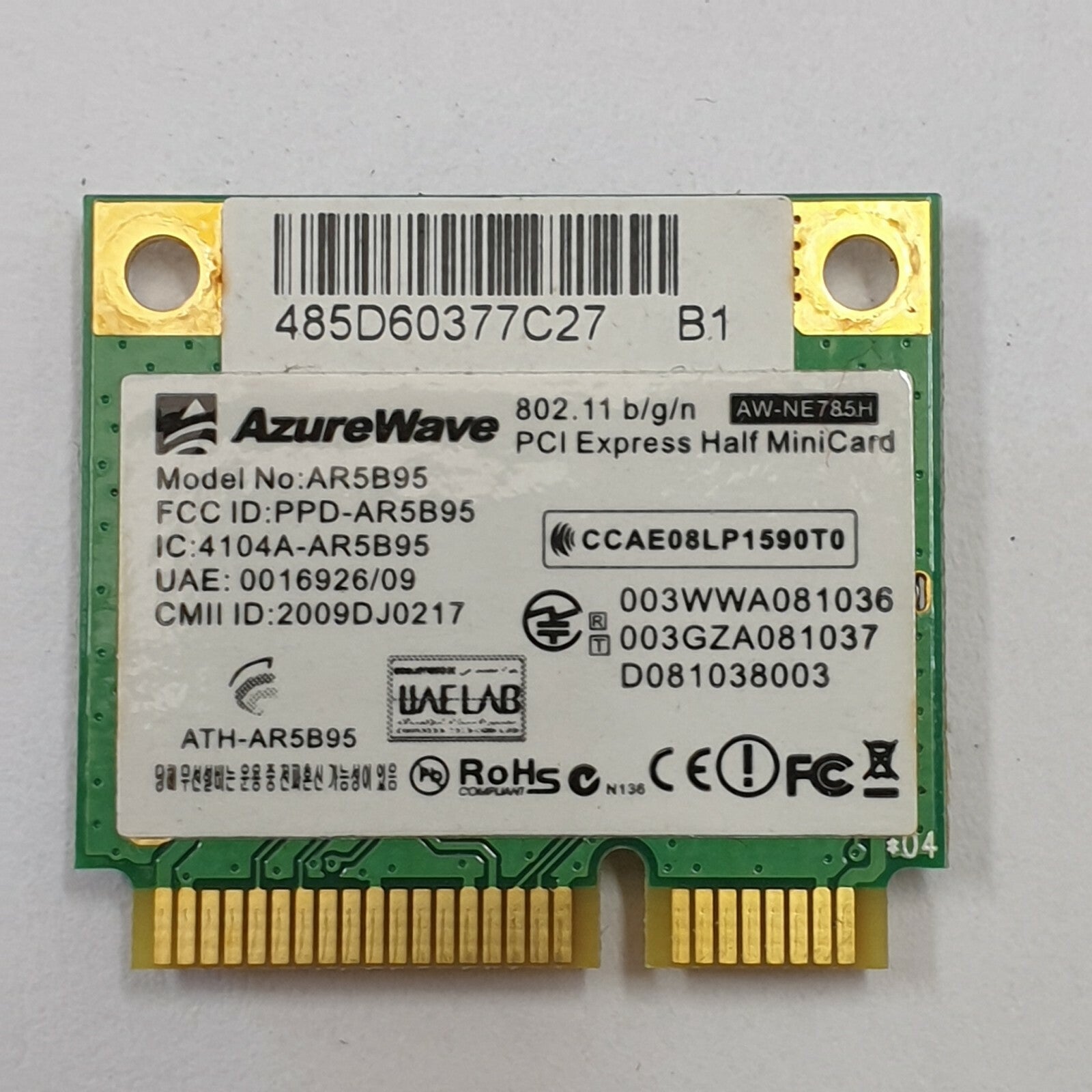WLAN Karte AR5B95 Asus K72F Wifi Asus K72F Wireless WiFi Modul Half Mini Card – Bild 2