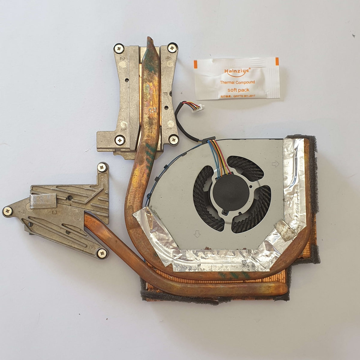 Lenovo ThinkPad T540p CPU GPU Kühler Lüfter Fan Heatsink Wärmeleitpaste 04X1900