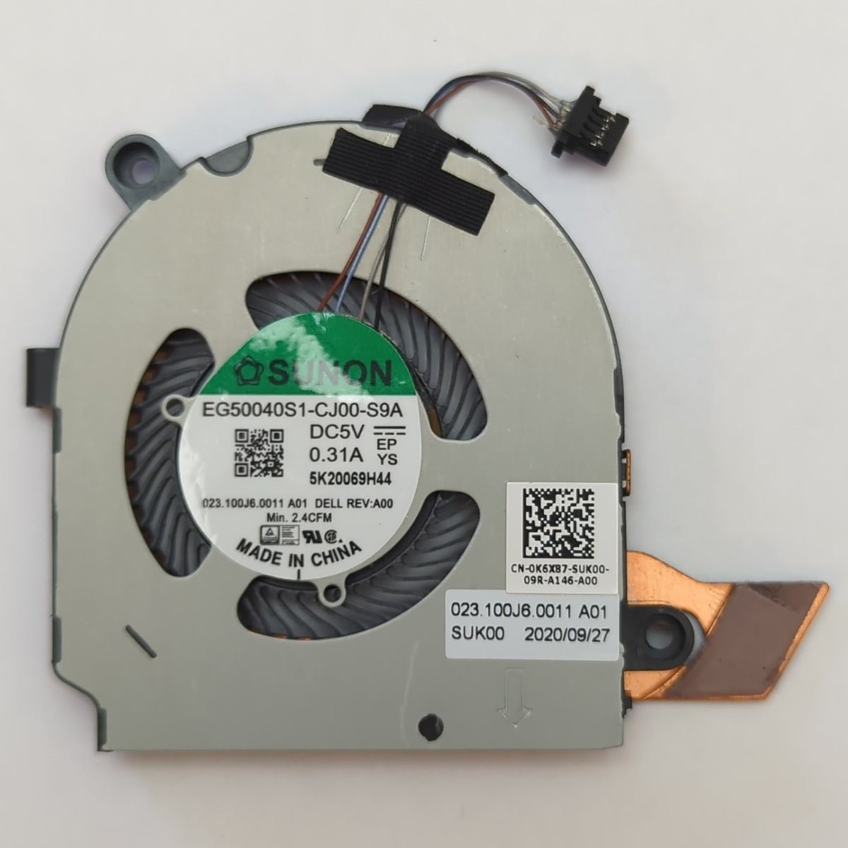 Dell Latitude 5310 CPU Lüfter Fan Notebook Prozessor Cooler