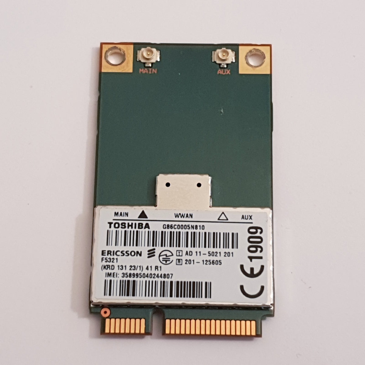 Toshiba Tecra R950 WWAN Karte 3G Toshiba Tecra R950 Ericsson F5321 3G WWAN Karte