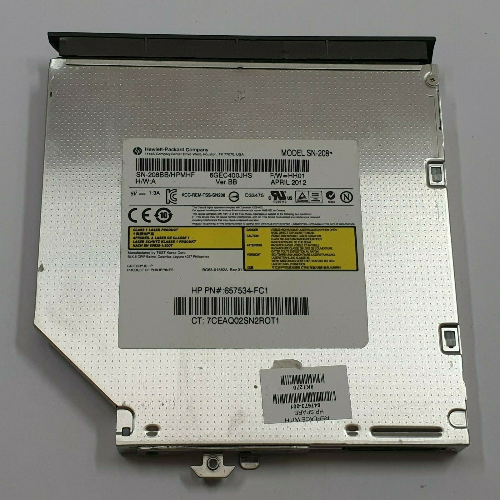 HP ProBook 6360b DVD Laufwerk mit Brenner DVD-RW CD-RW Drive SN-208 – Bild 2