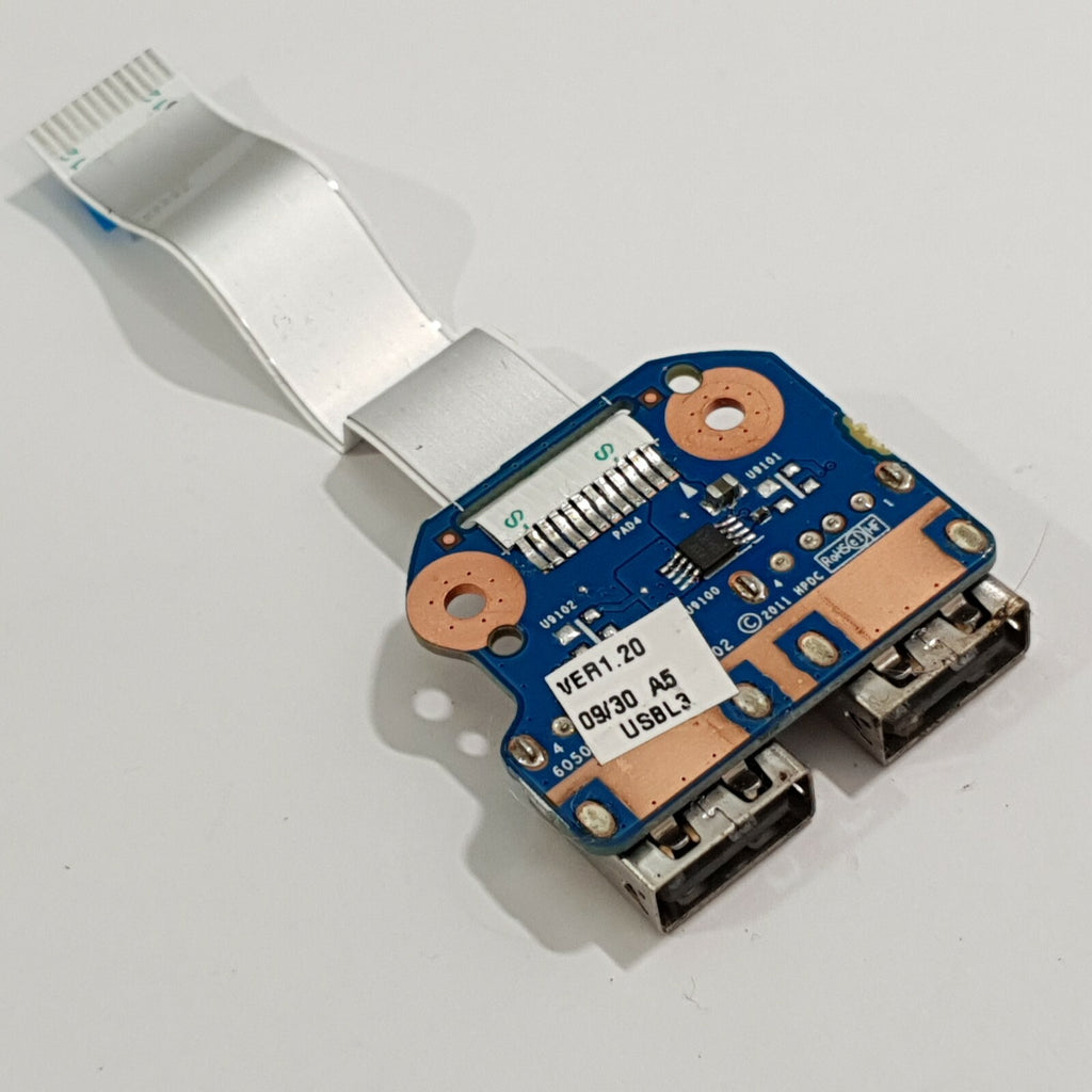 HP Compaq Presario CQ58 USB Board USB Anschluss Platine mit Kabel – Bild 2