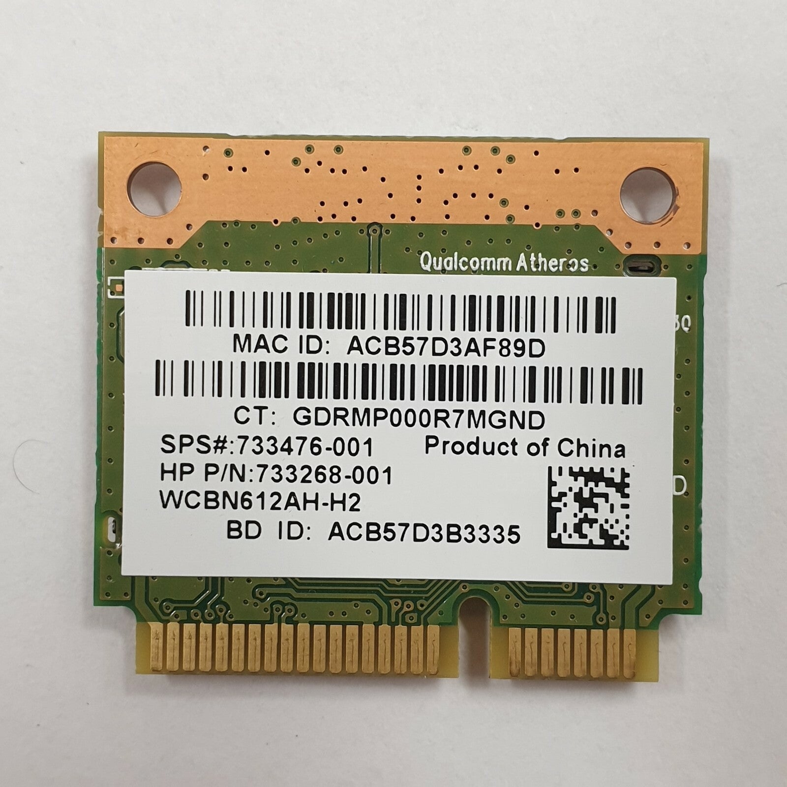 HP x360 310 G1 WLAN Karte Qualcomm Atheros Wireless WiFi Modul – Bild 2