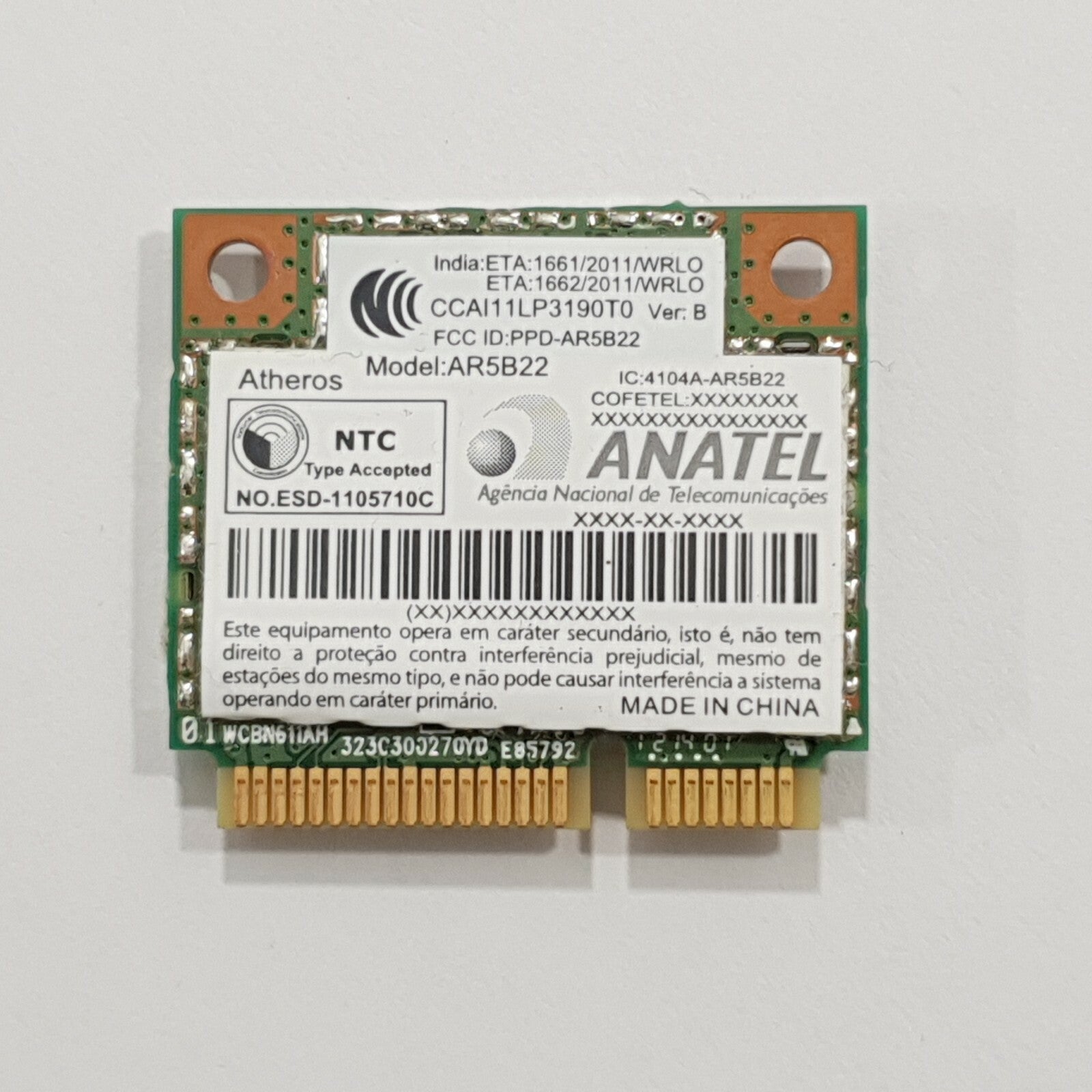 Acer Aspire V5‑531 WLAN Karte Wifi V5-531 WLAN Karte Wifi Wireless LAN Modul – Bild 2
