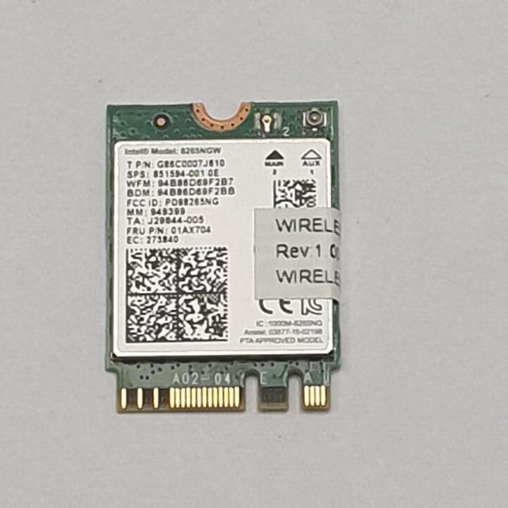HP EliteBook 830 G5 WLAN Bluetooth Karte Intel 8265NGW Wireless Modul