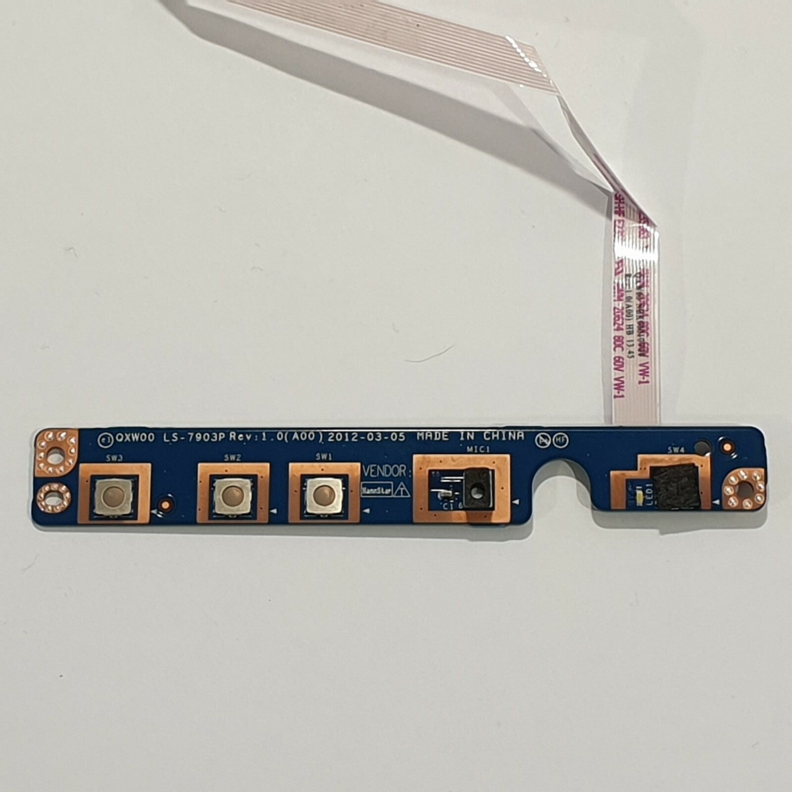 Dell Latitude E5430 Powerbutton Board Schalter Platine mit Kabel