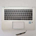 HP EliteBook X360 1030 G2 Handauflage Tastatur Français AZERTY Palmrest Backlit