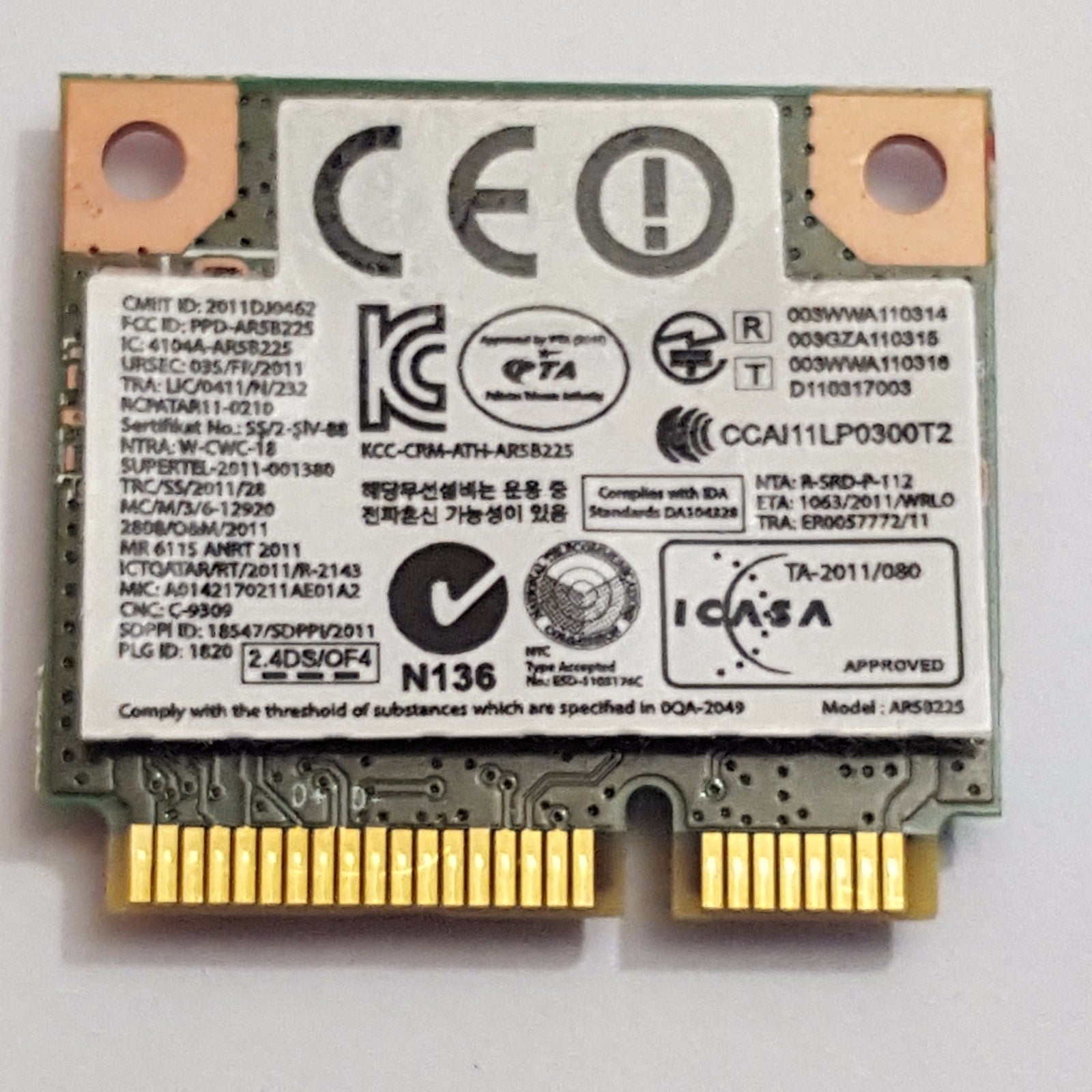 Samsung NP355V5C WLAN Karte WIFI Card Atheros AR5B225 – Bild 2