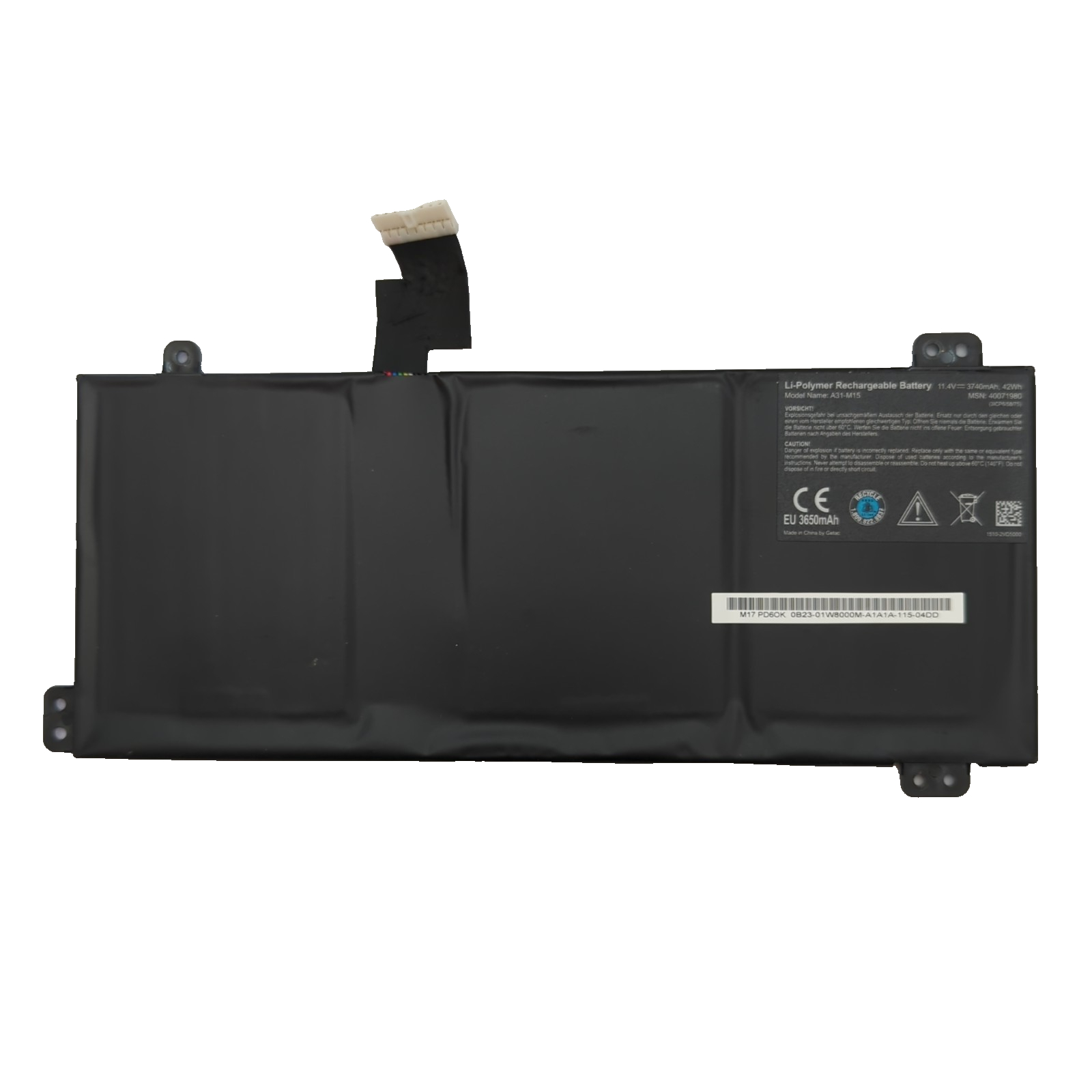 Medion Akoya S17403 Original Akku 3740mAh Li Ion Battery Pack 42Wh Batterie