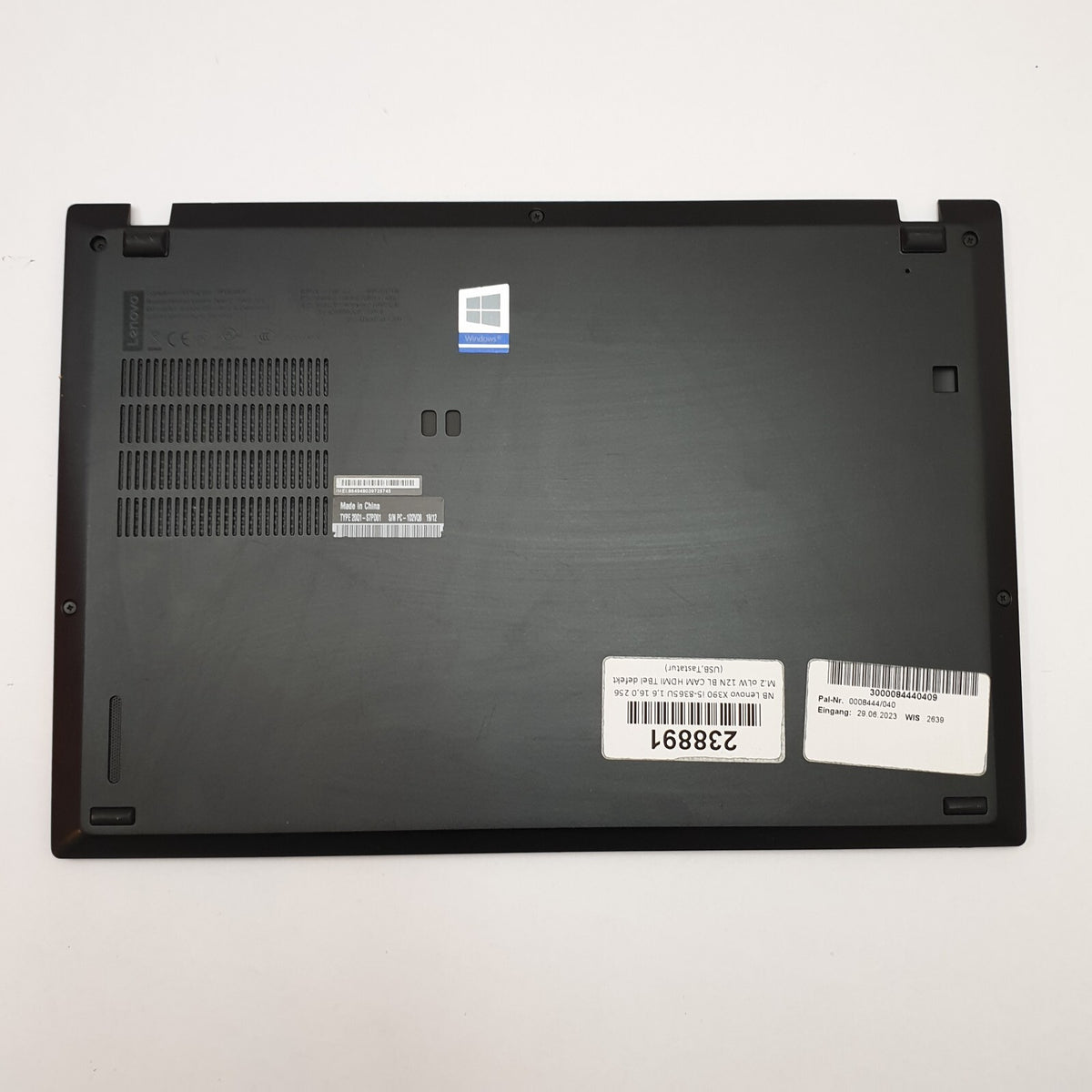 Lenovo ThinkPad X390 Gehäuse Unterschale Unterteil Bottom Base Cover Ersatzteil