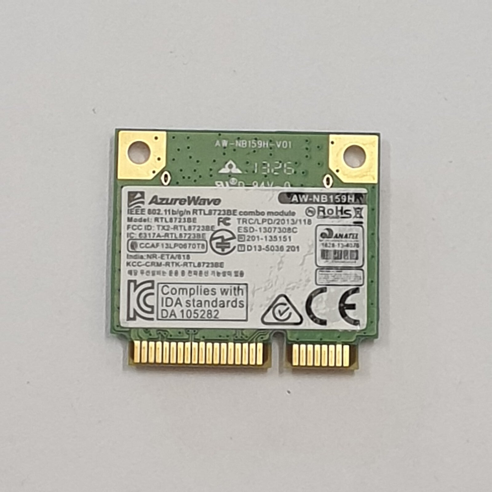 Medion Akoya E1317T WLAN Karte Wifi AzureWave AW-NB159H RTL8723BE Modul – Bild 2