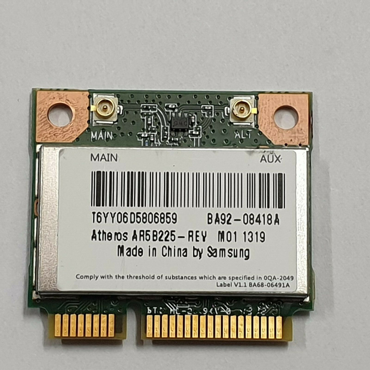 Samsung NP300E5E WLAN Karte Wifi Card Atheros AR5B225