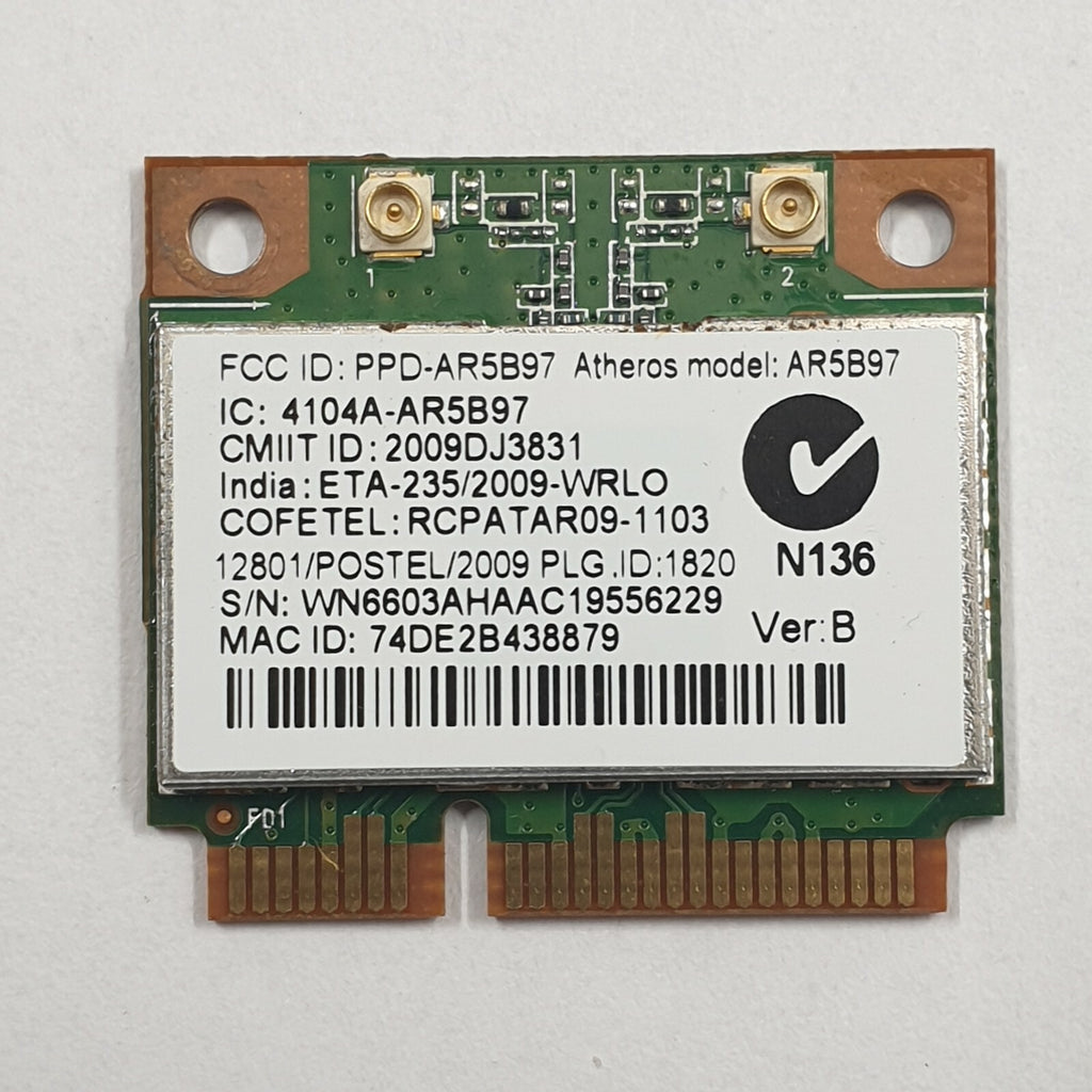 Packard Bell TK11-BZ P5WS6 WLAN Karte Atheros AR5B97 Wireless WiFi Modul