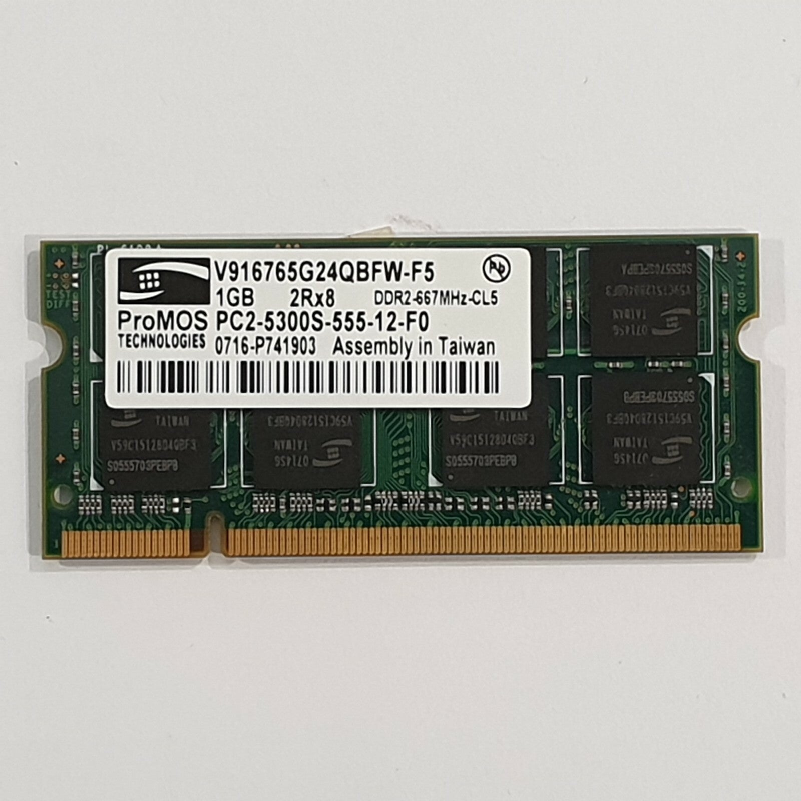 ProMOS 1GB DDR2 667 SODIMM RAM 1x Laptop Notebook Speicher