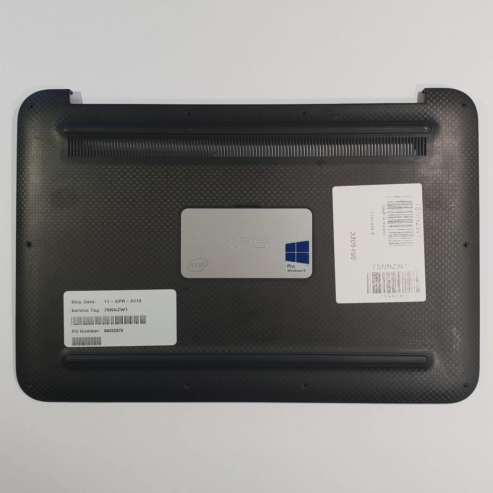 Dell XPS 12 9Q23 Gehäuse Unterschale Unterteil Bottom Base Cover Case