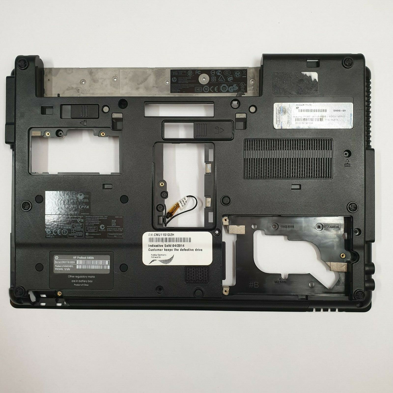 HP ProBook 6450b Gehäuse Unterschale Unterteil Bottom Base Cover Case Ersatzteil