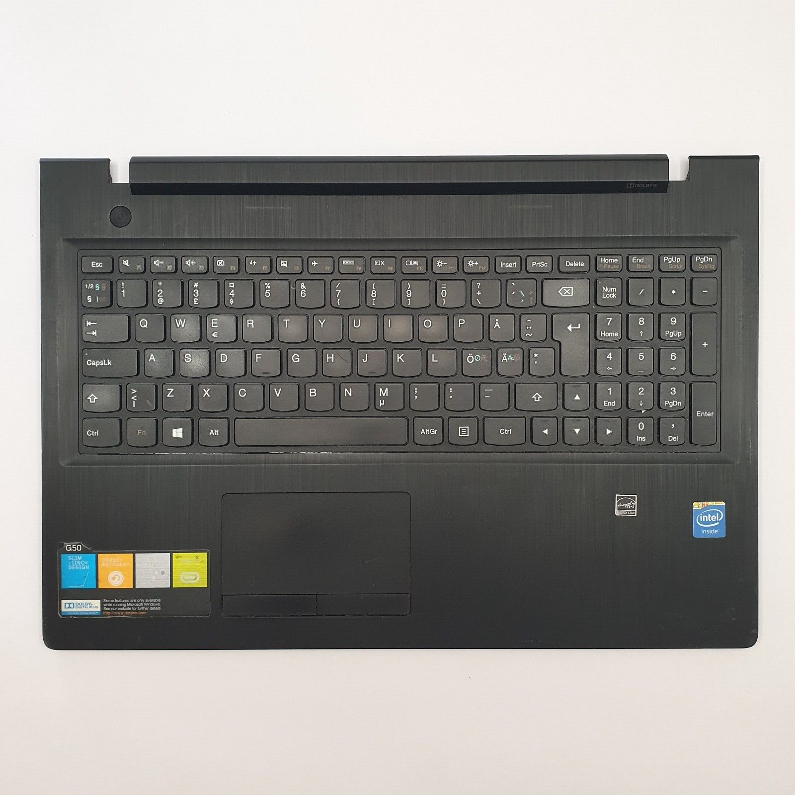 Lenovo G50-30 Handauflage Tastatur Nordic QWERTY Palmrest Keyboard