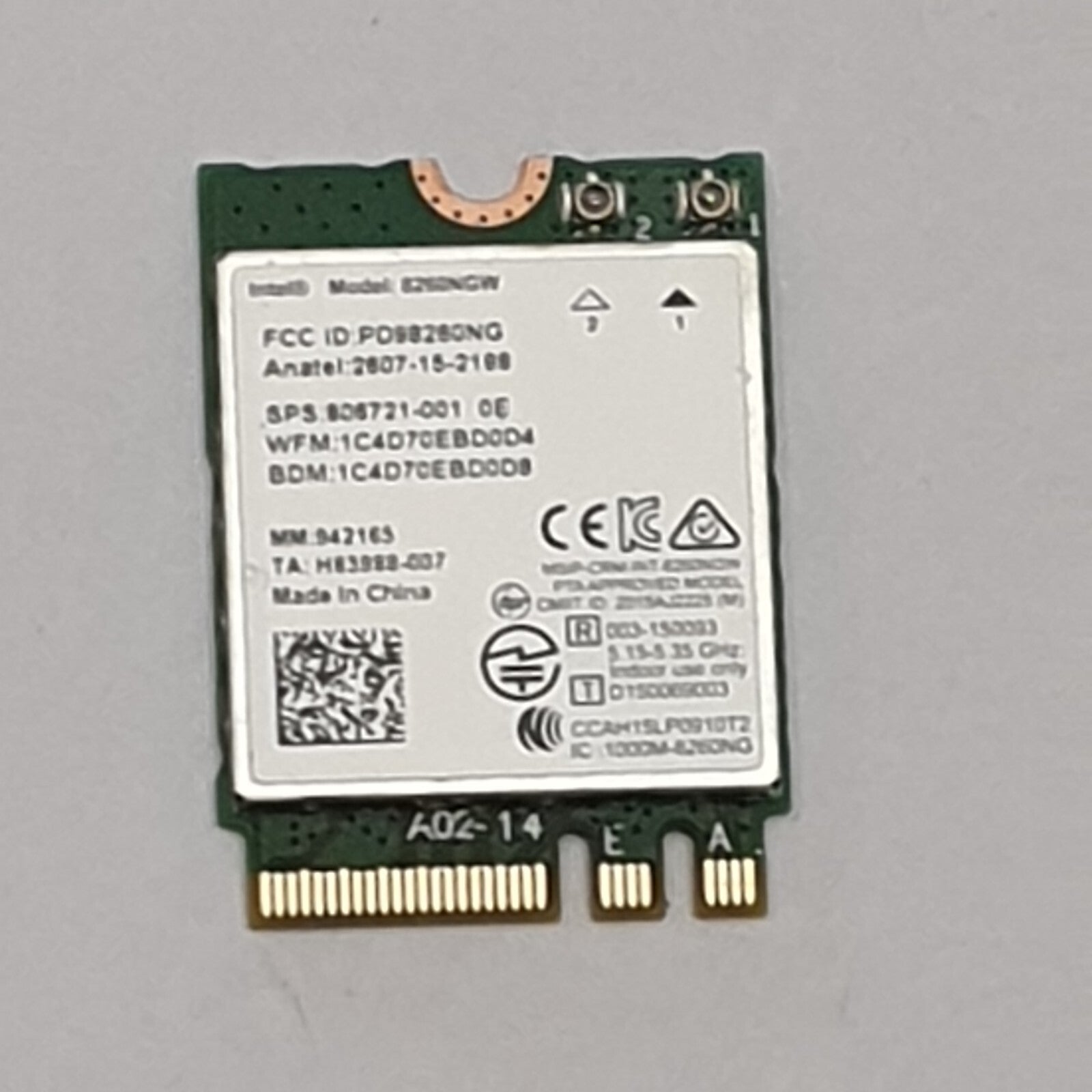 Fujitsu LifeBook E556 WLAN Karte Wifi Intel 8260NGW WLAN Karte WiFi Modul