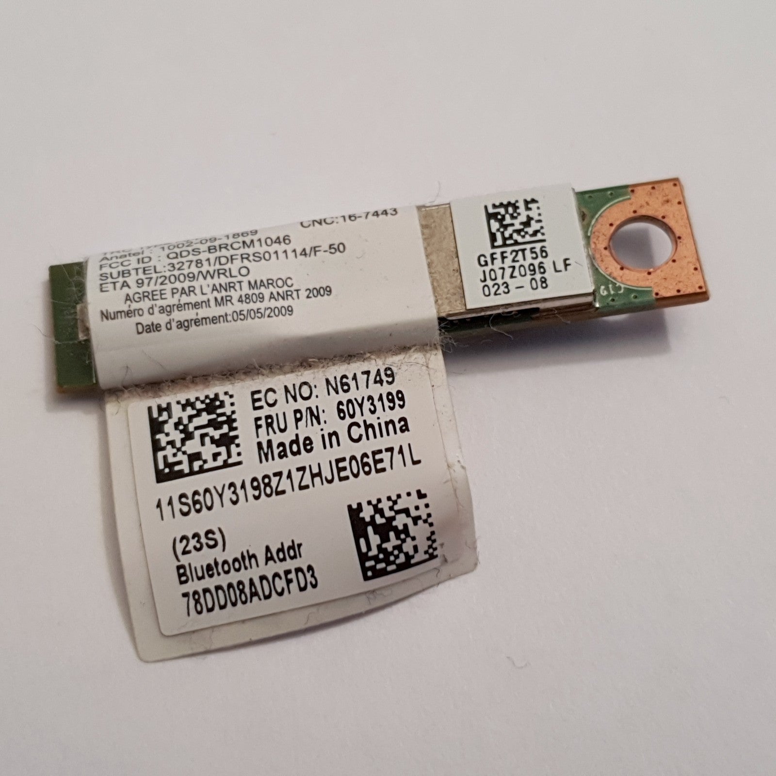 Lenovo ThinkPad T510 Bluetooth Modul 60Y3199 BCM92070MD LENO
