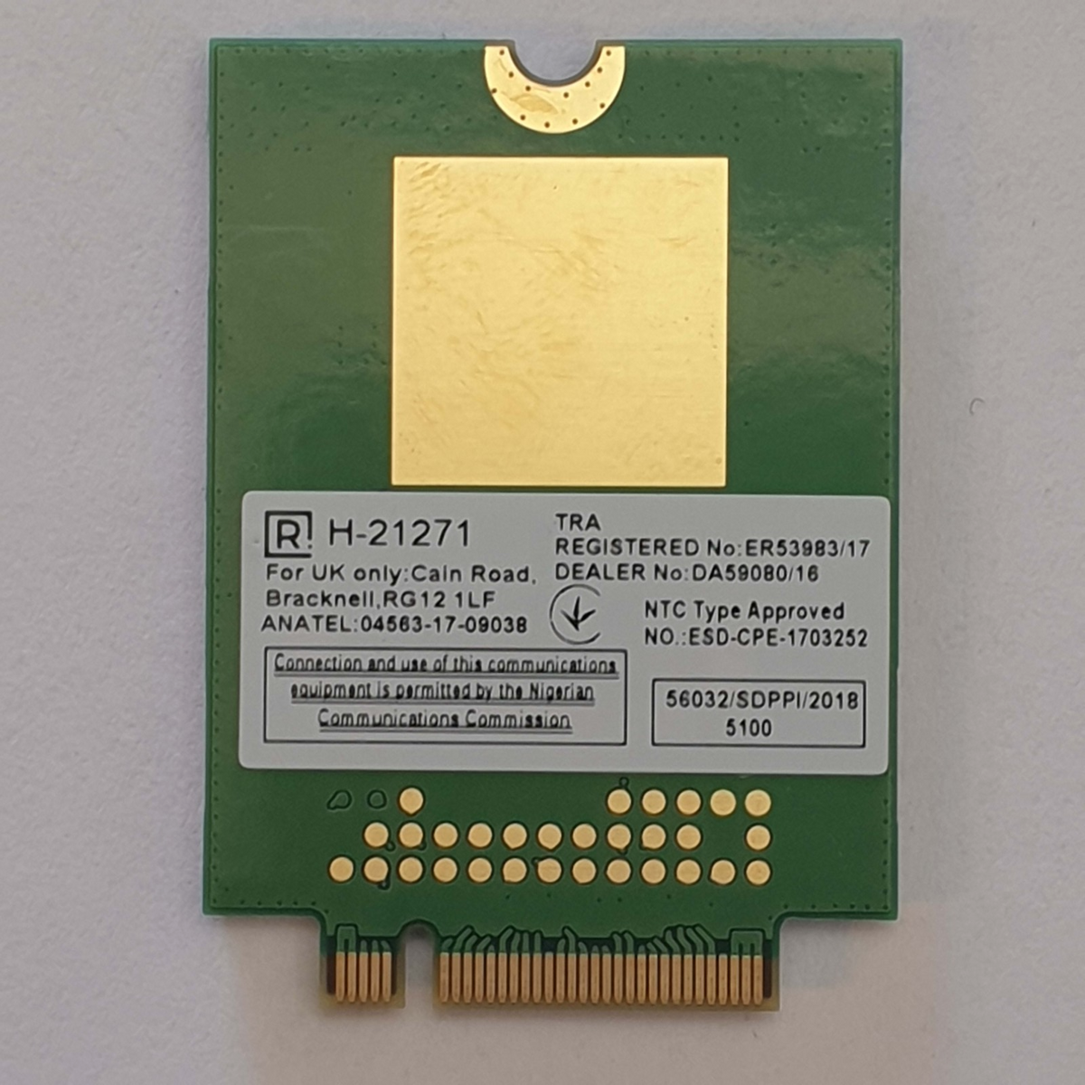 Dell Latitude 5510 WWAN LTE 4G Karte Module Fibocom